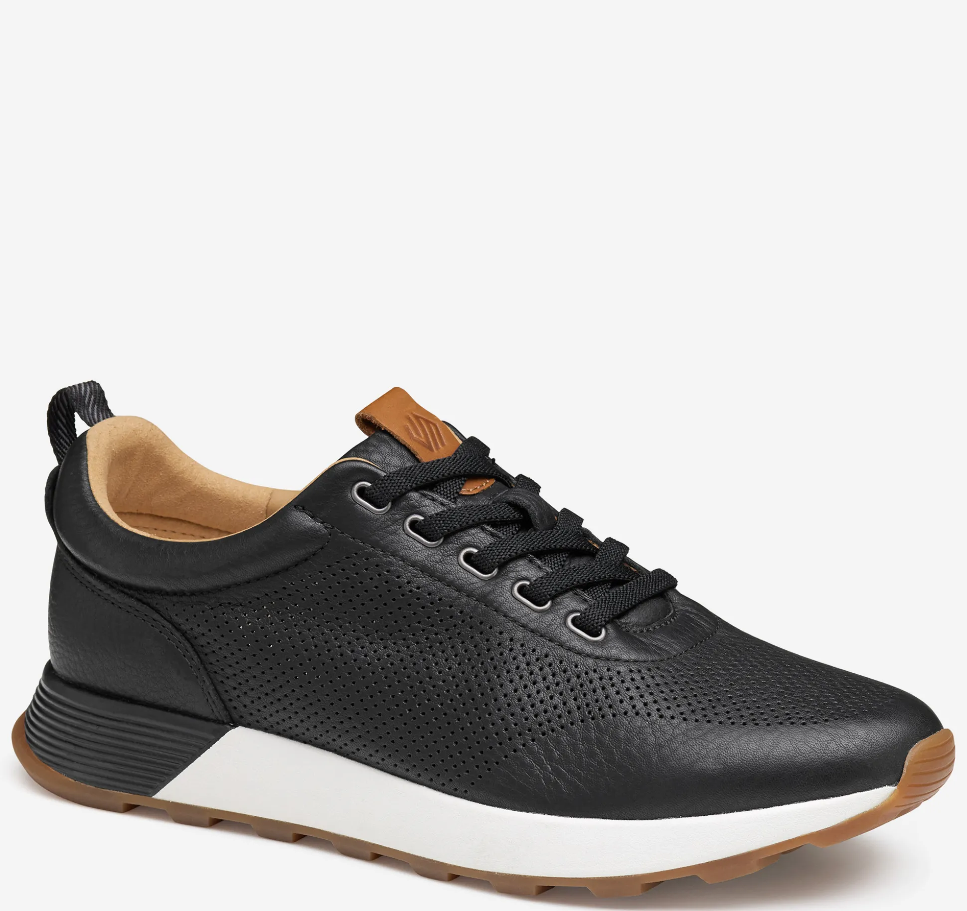 New Arrivals | Sneakers^Johnston & Murphy Kinnon Perfed Jogger BlackFullGrain