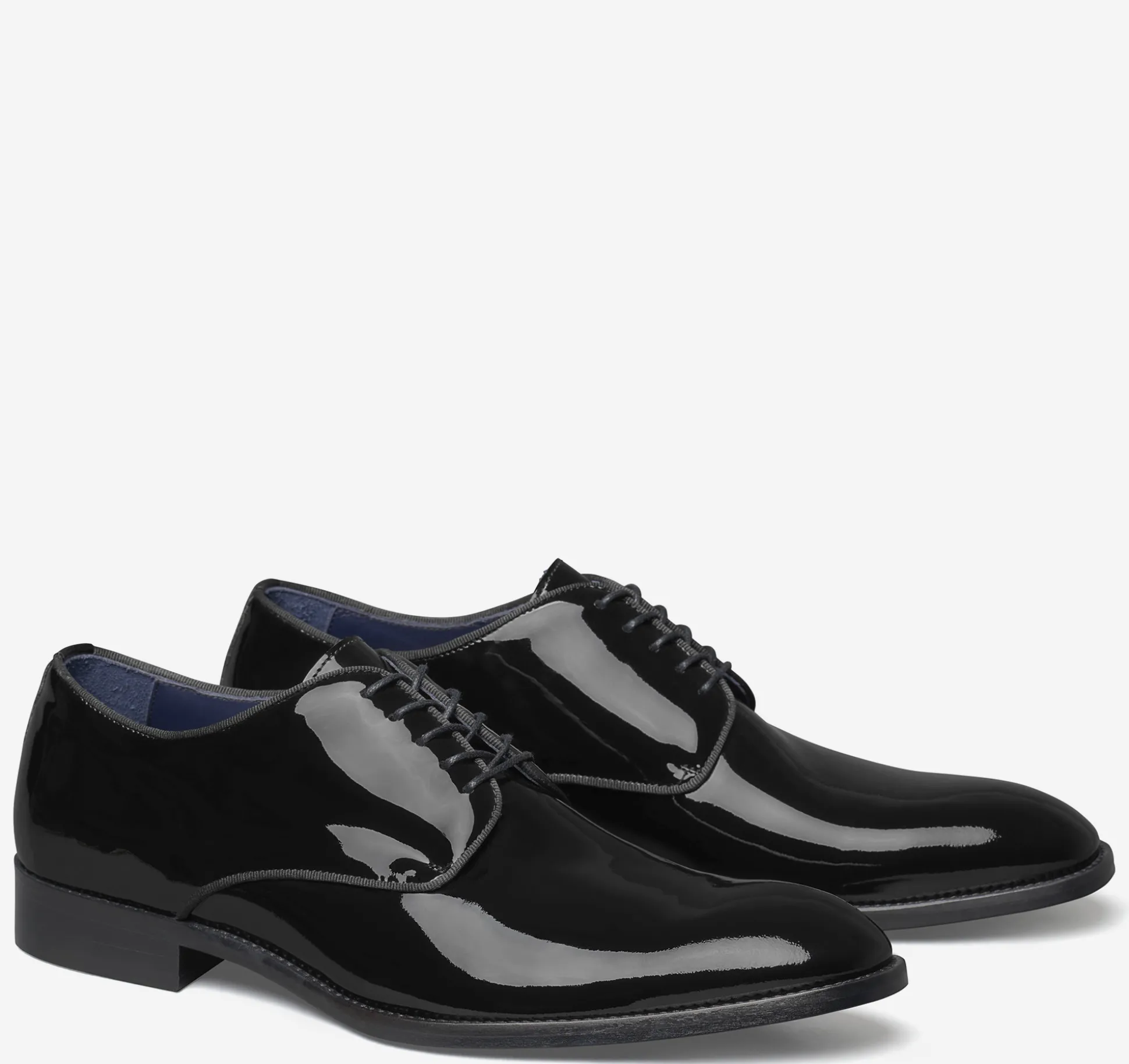 Dress Shoes | Formal Shoes^Johnston & Murphy Kinser Plain Toe BlackItalianPatentCalfskin