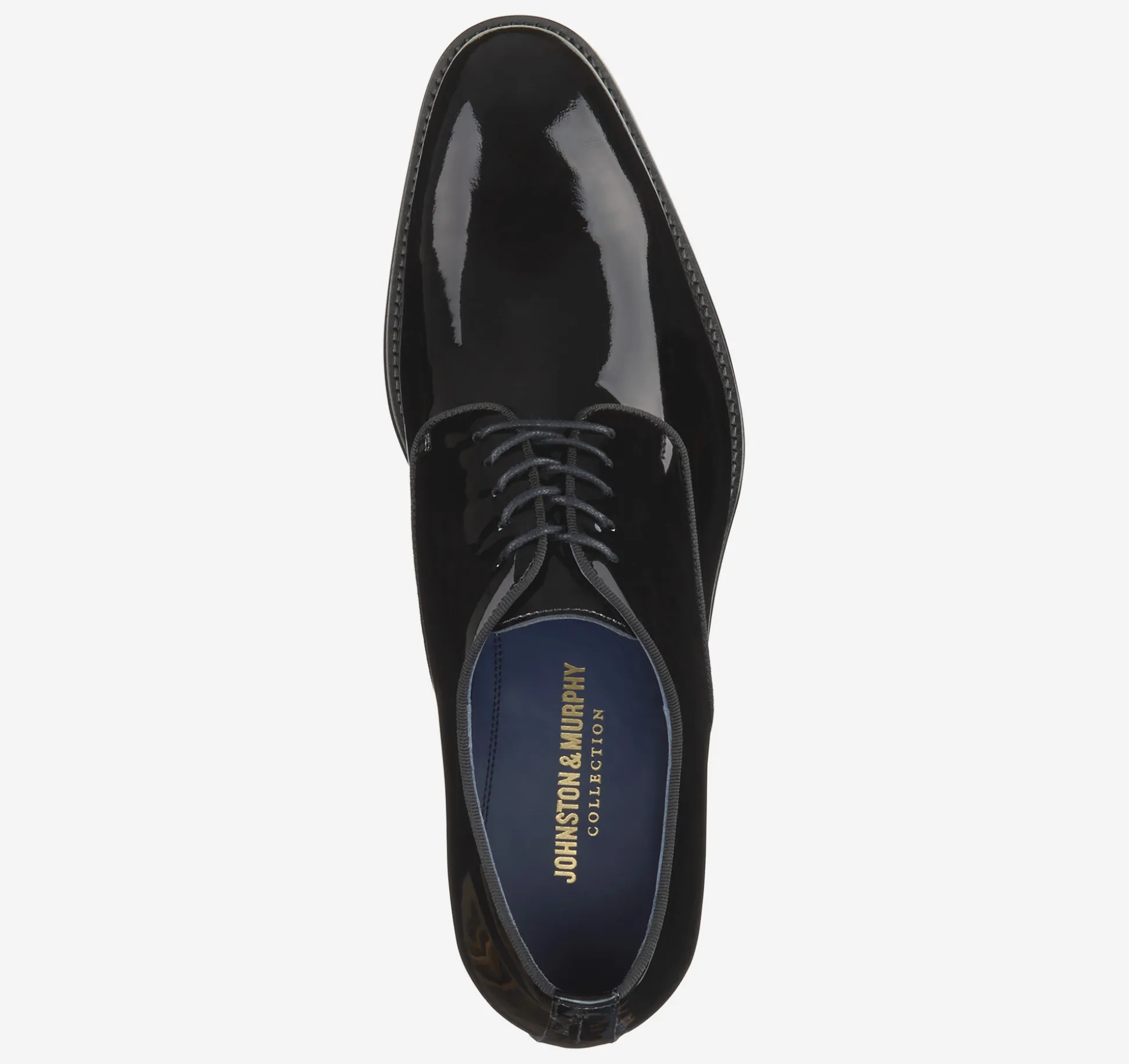 Dress Shoes | Formal Shoes^Johnston & Murphy Kinser Plain Toe BlackItalianPatentCalfskin