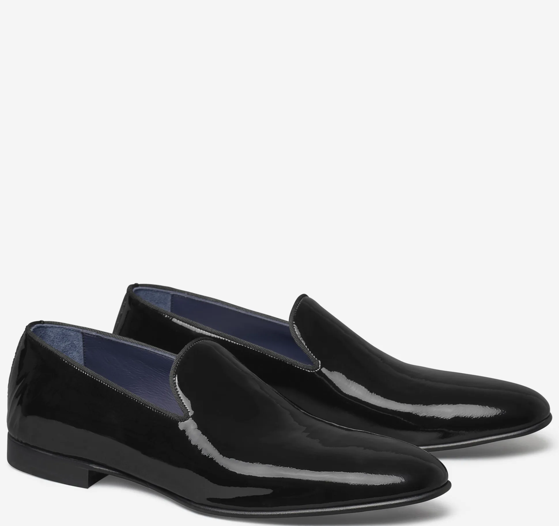 Dress Shoes | Formal Shoes^Johnston & Murphy Kinser Slip-On Loafer BlackItalianPatentCalfskin