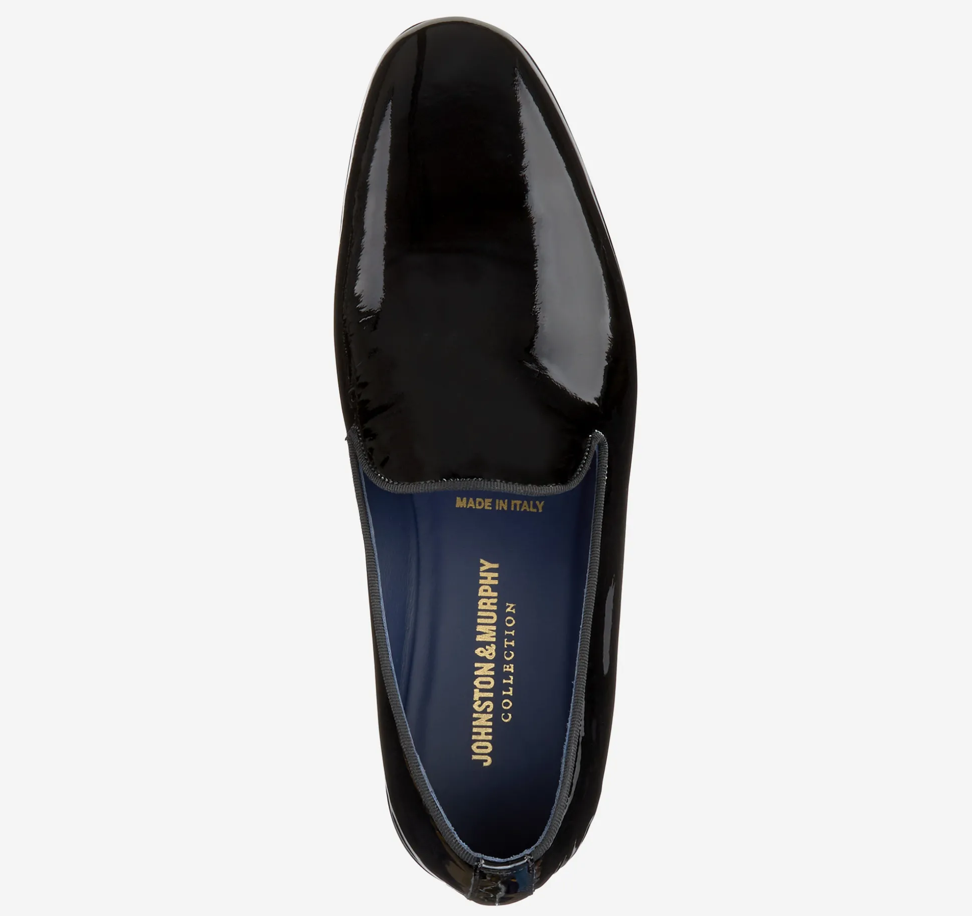 Dress Shoes | Formal Shoes^Johnston & Murphy Kinser Slip-On Loafer BlackItalianPatentCalfskin