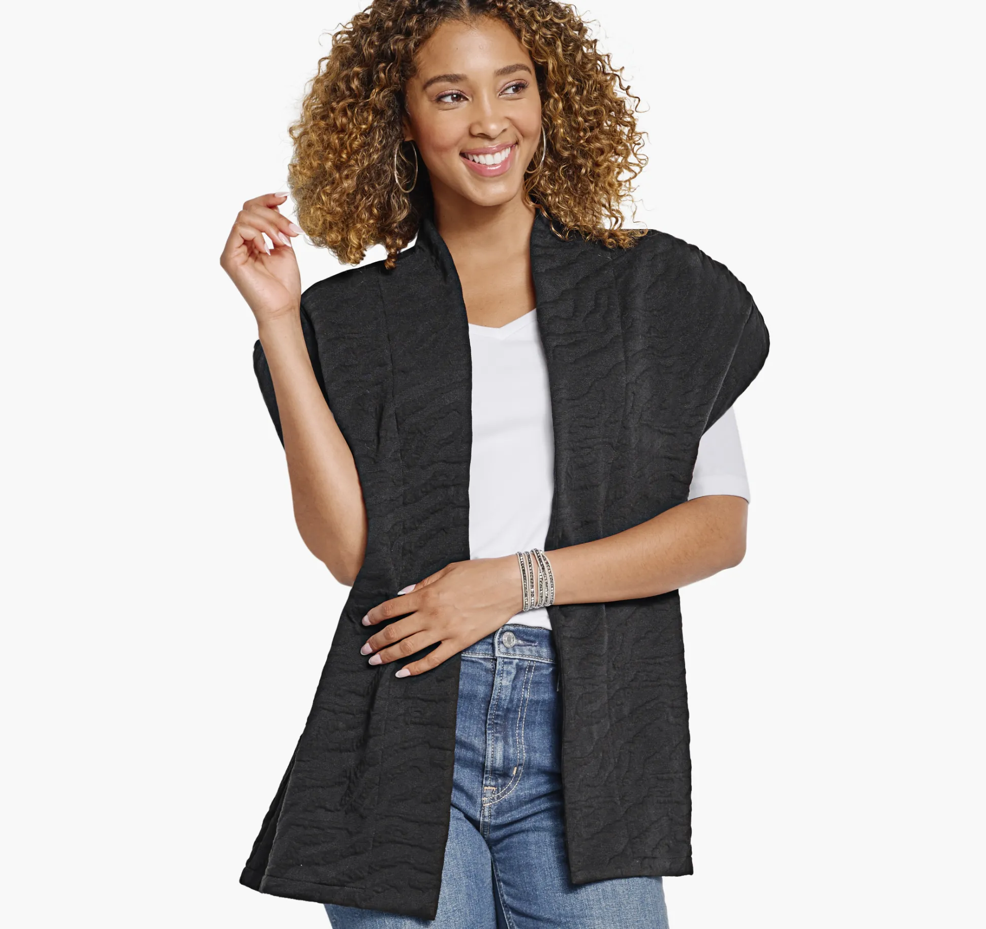 Shirts, Sweaters & Blazers^Johnston & Murphy Knit Jacquard Vest Black