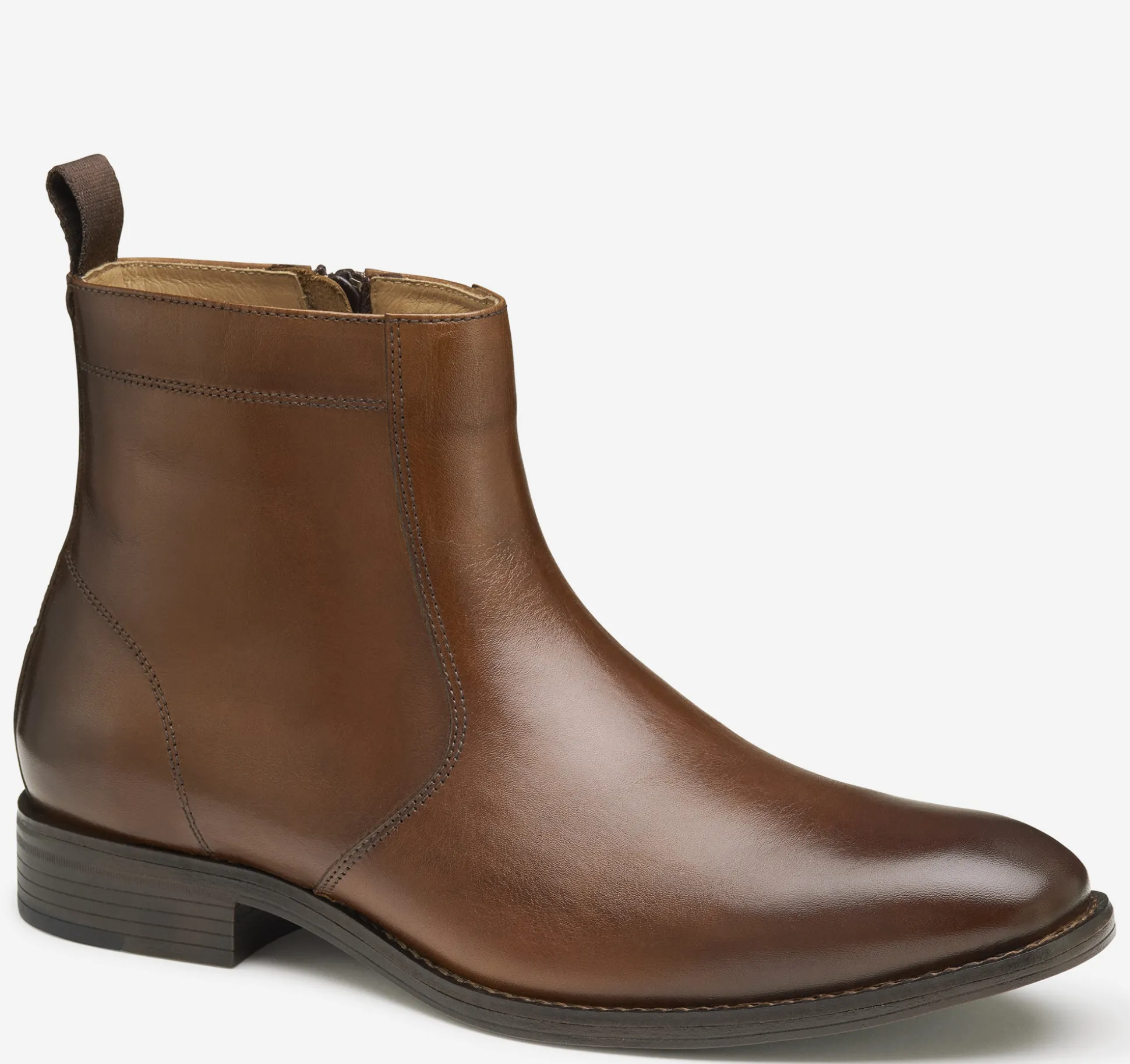 Dress Shoes | Boots^Johnston & Murphy Lewis Zip Boot TanFullGrain