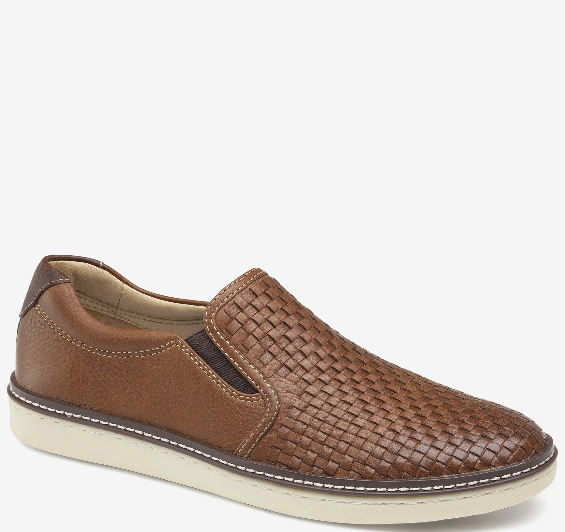 Sale | Sneakers^Johnston & Murphy McGuffey Woven Slip-On TanFullGrainLeather