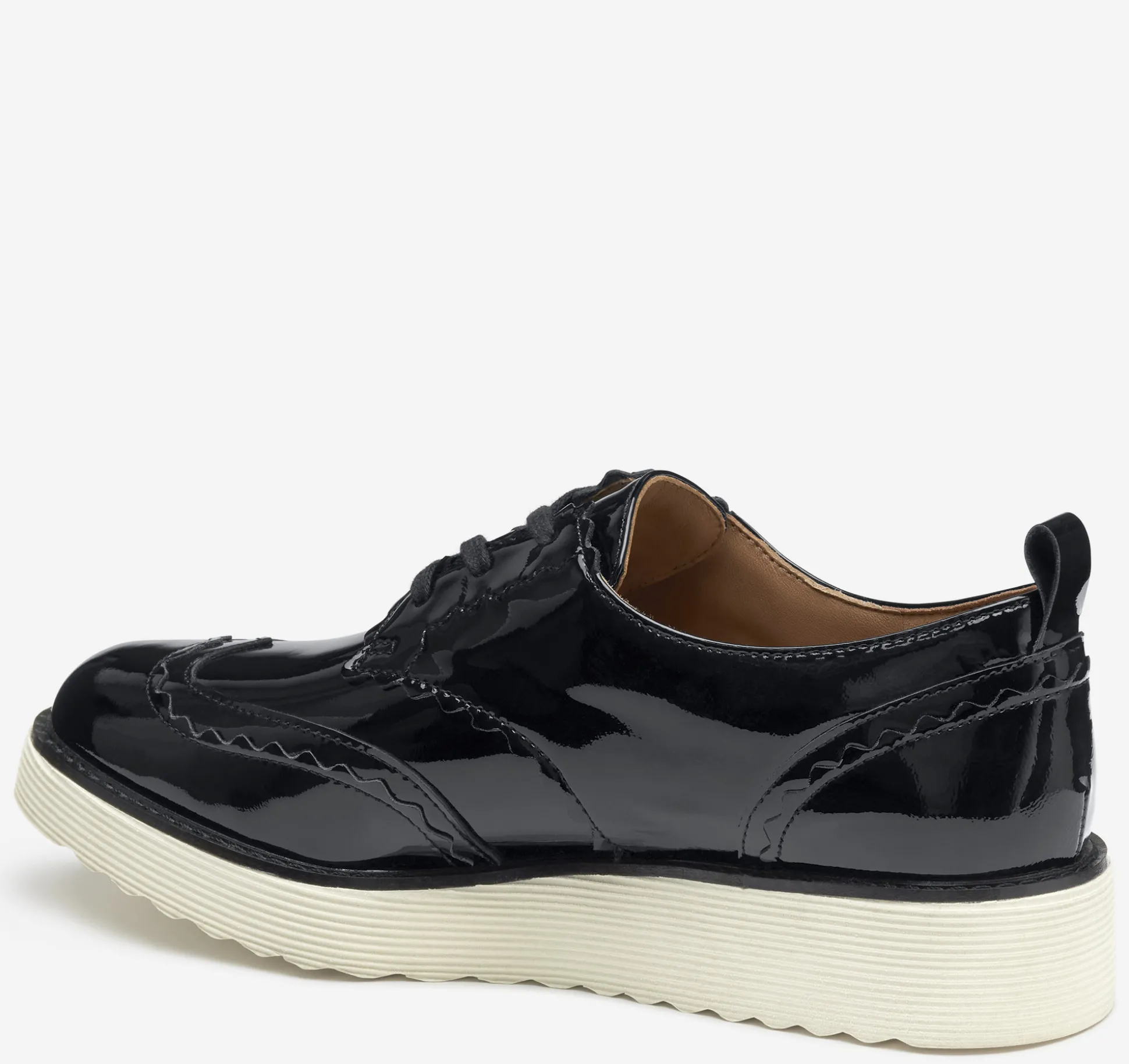 Mules & Loafers^Johnston & Murphy Mitzi Scalloped Wingtip BlackPatentLeather