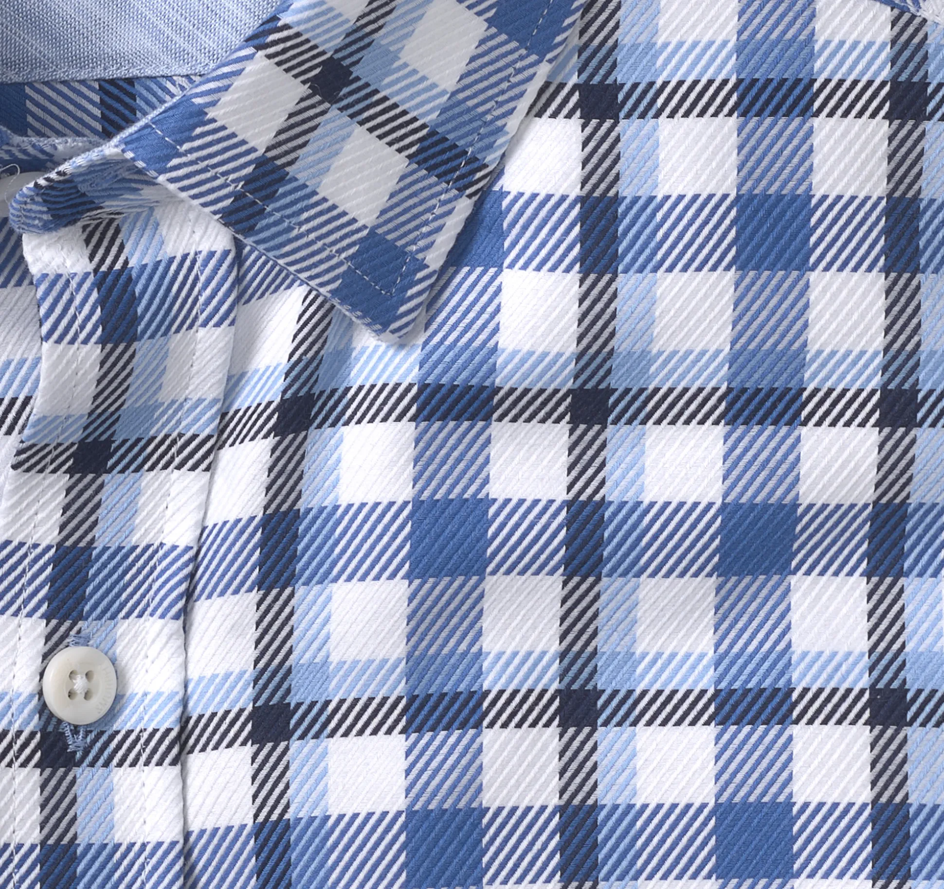 New Arrivals | Shirts^Johnston & Murphy Premium Cotton Shirts BlueTwillCheck