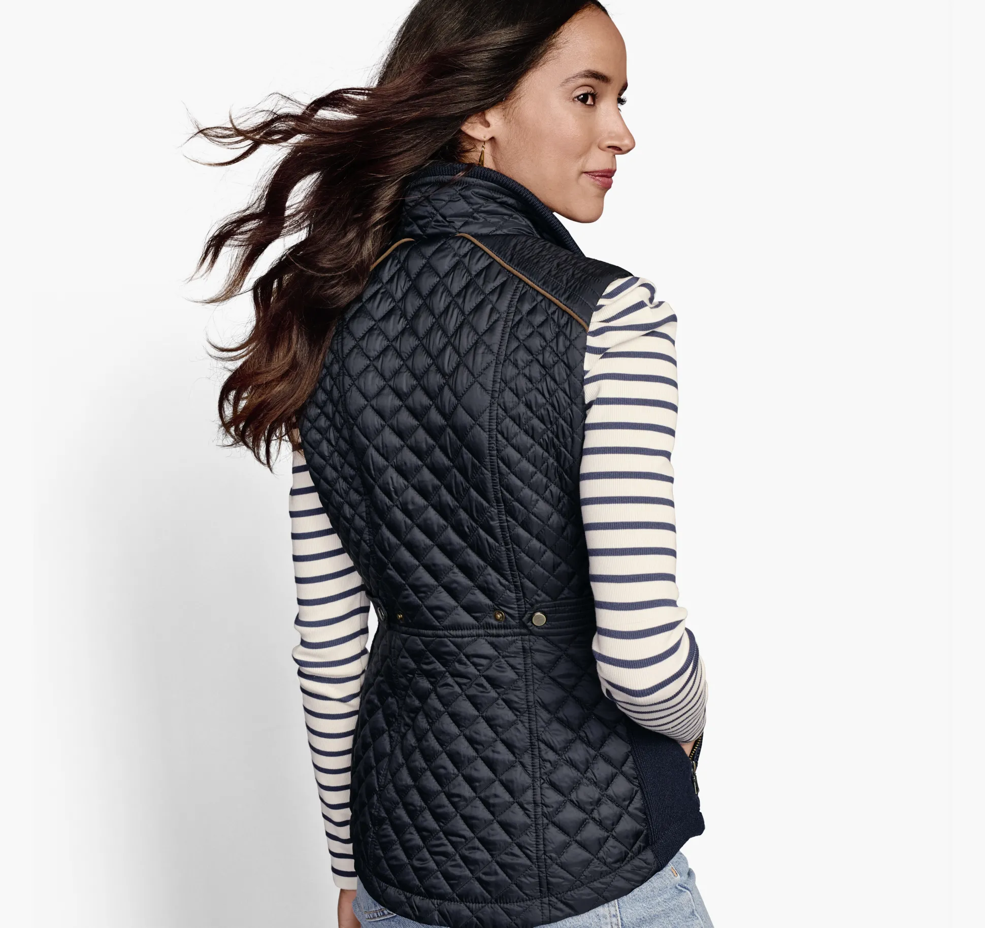 Coats, Jackets & Vests^Johnston & Murphy Quilted Vest Navy