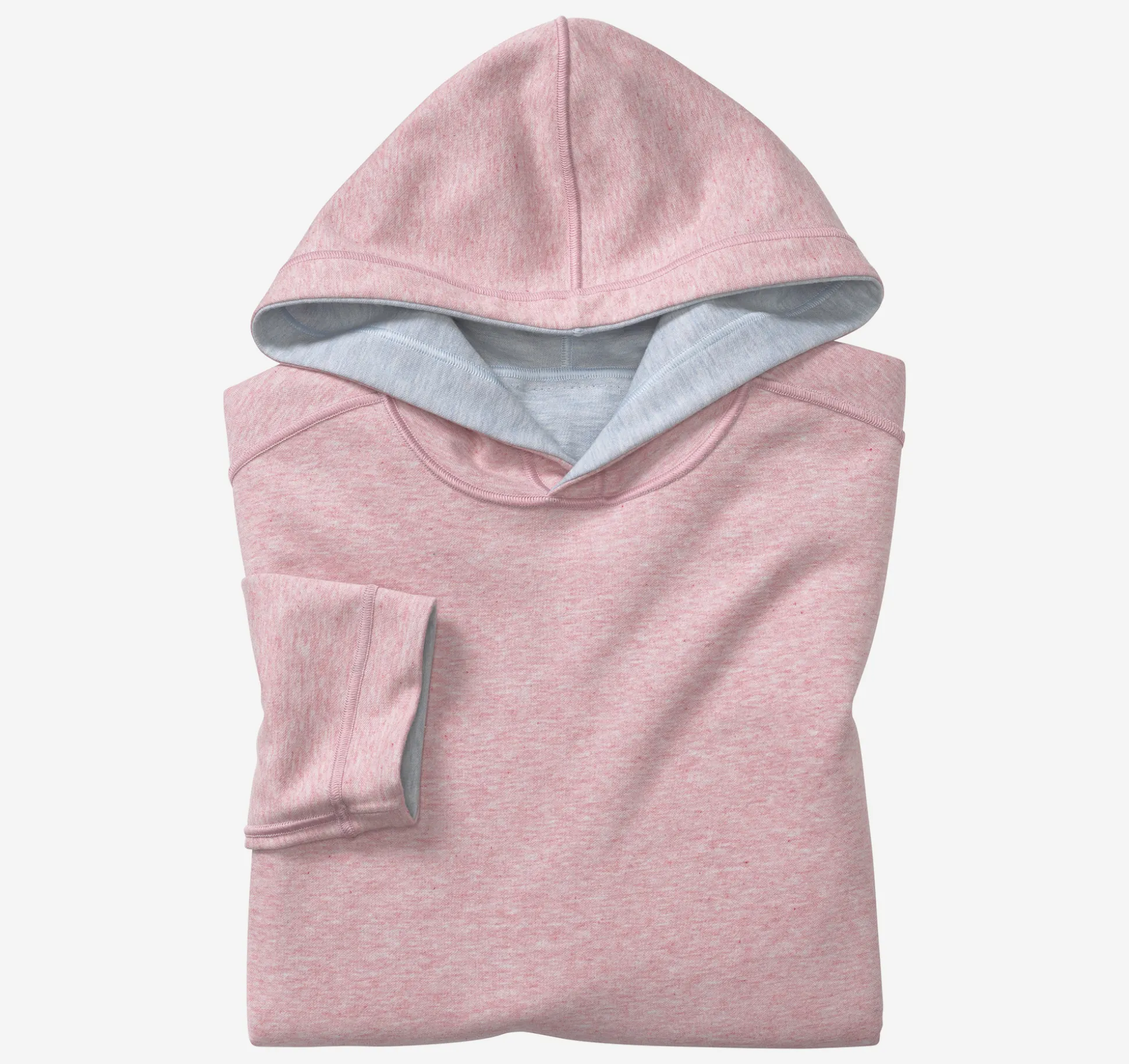 Loungewear^Johnston & Murphy Reversible Knit Hoodie LightBlue/Pink