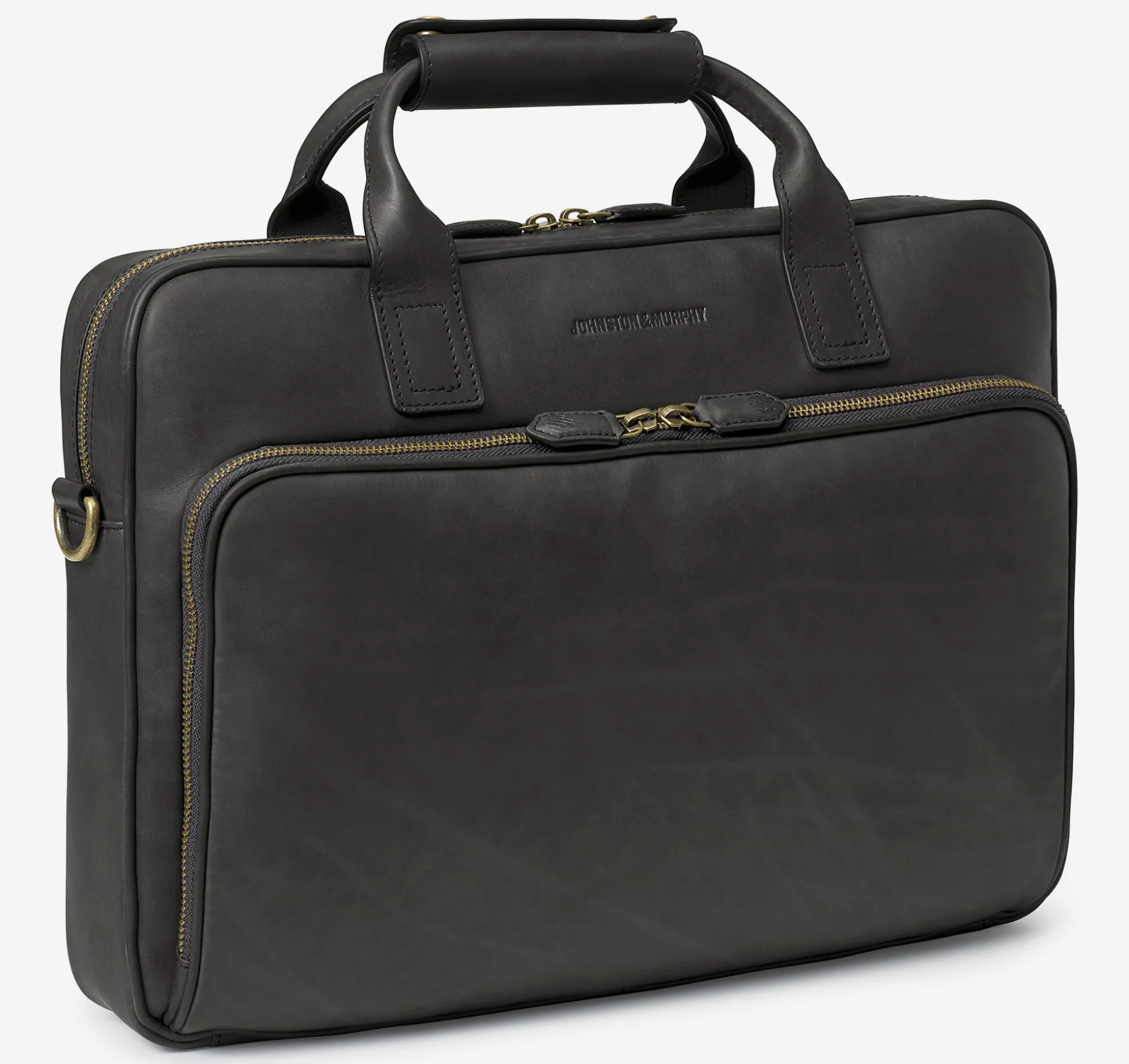 Backpacks & Briefcases | Backpacks & Briefcases^Johnston & Murphy Rhodes Briefcase BlackFullGrain