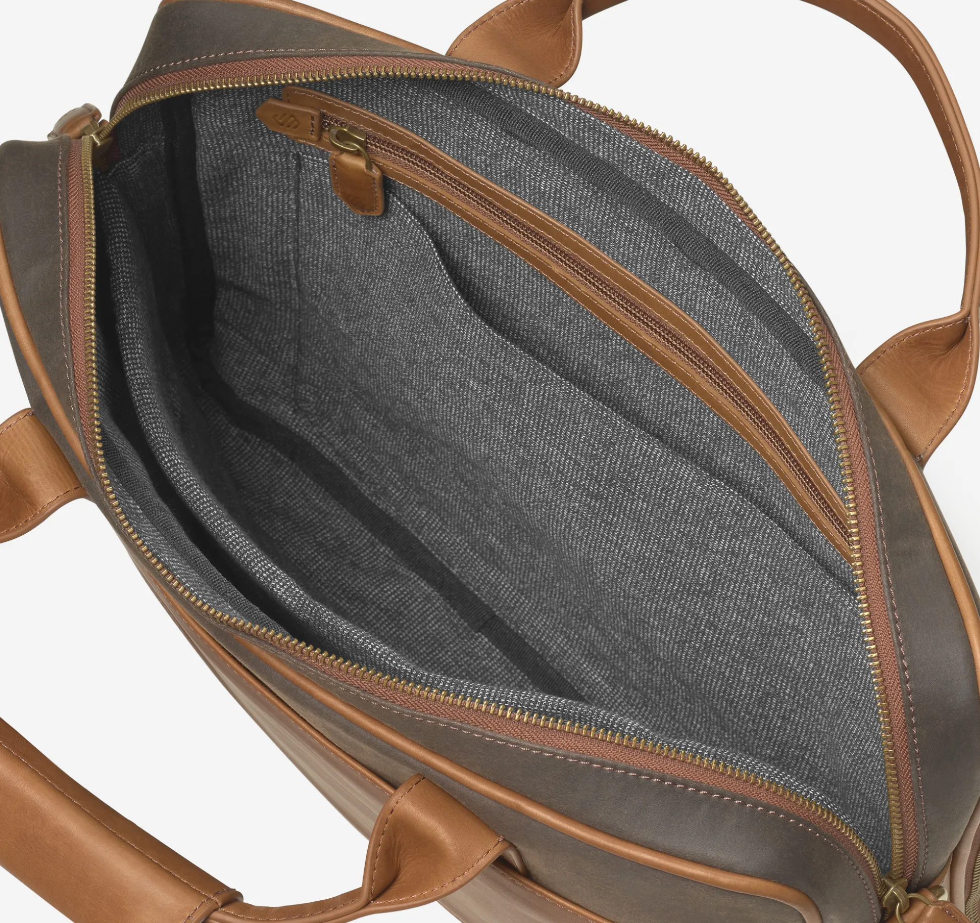 Backpacks & Briefcases | Backpacks & Briefcases^Johnston & Murphy Rhodes Briefcase BrownAntiqueCotton/TanFullGrain