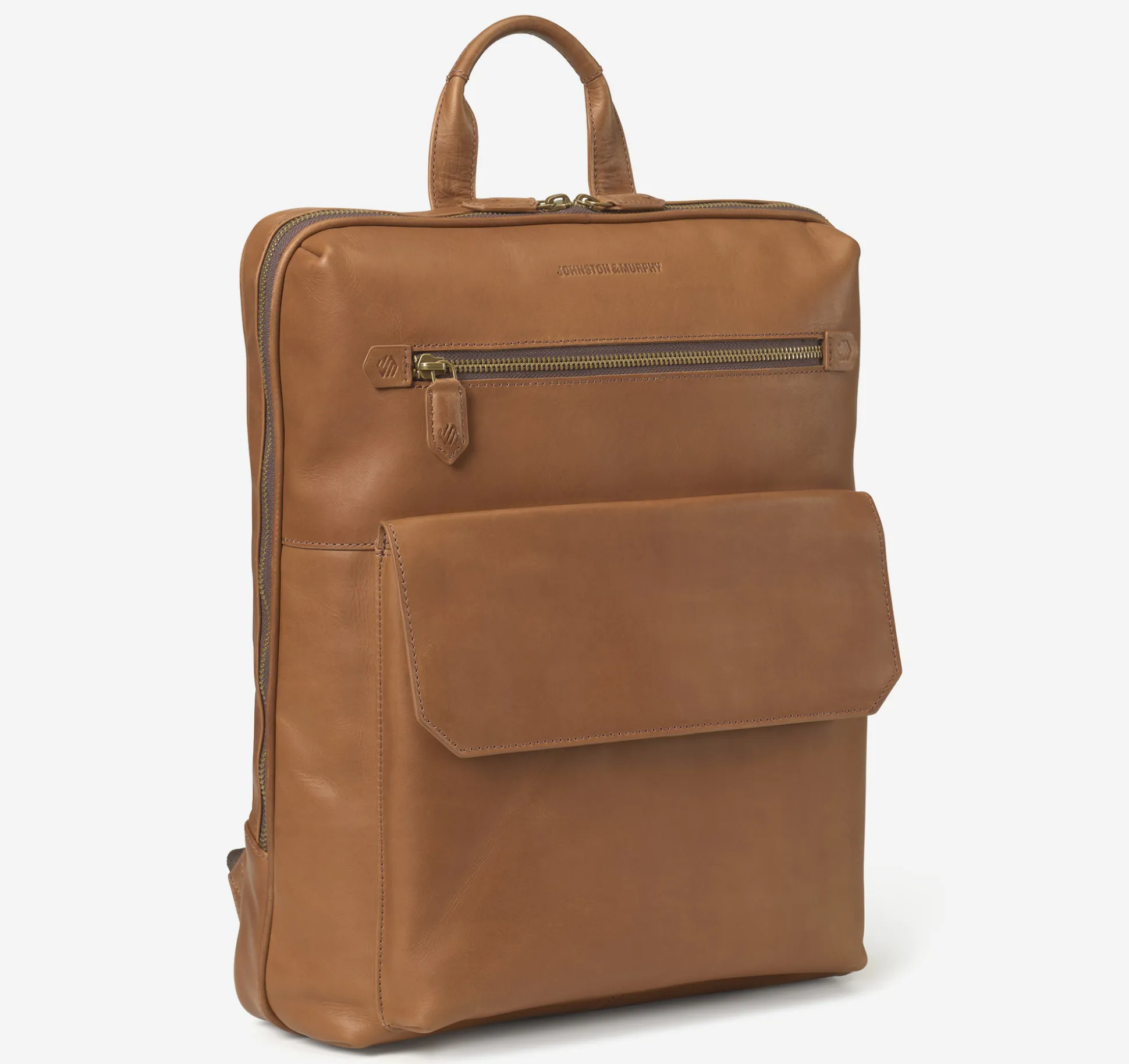 Backpacks & Briefcases | Backpacks & Briefcases^Johnston & Murphy Rhodes Commuter Backpack TanFullGrain