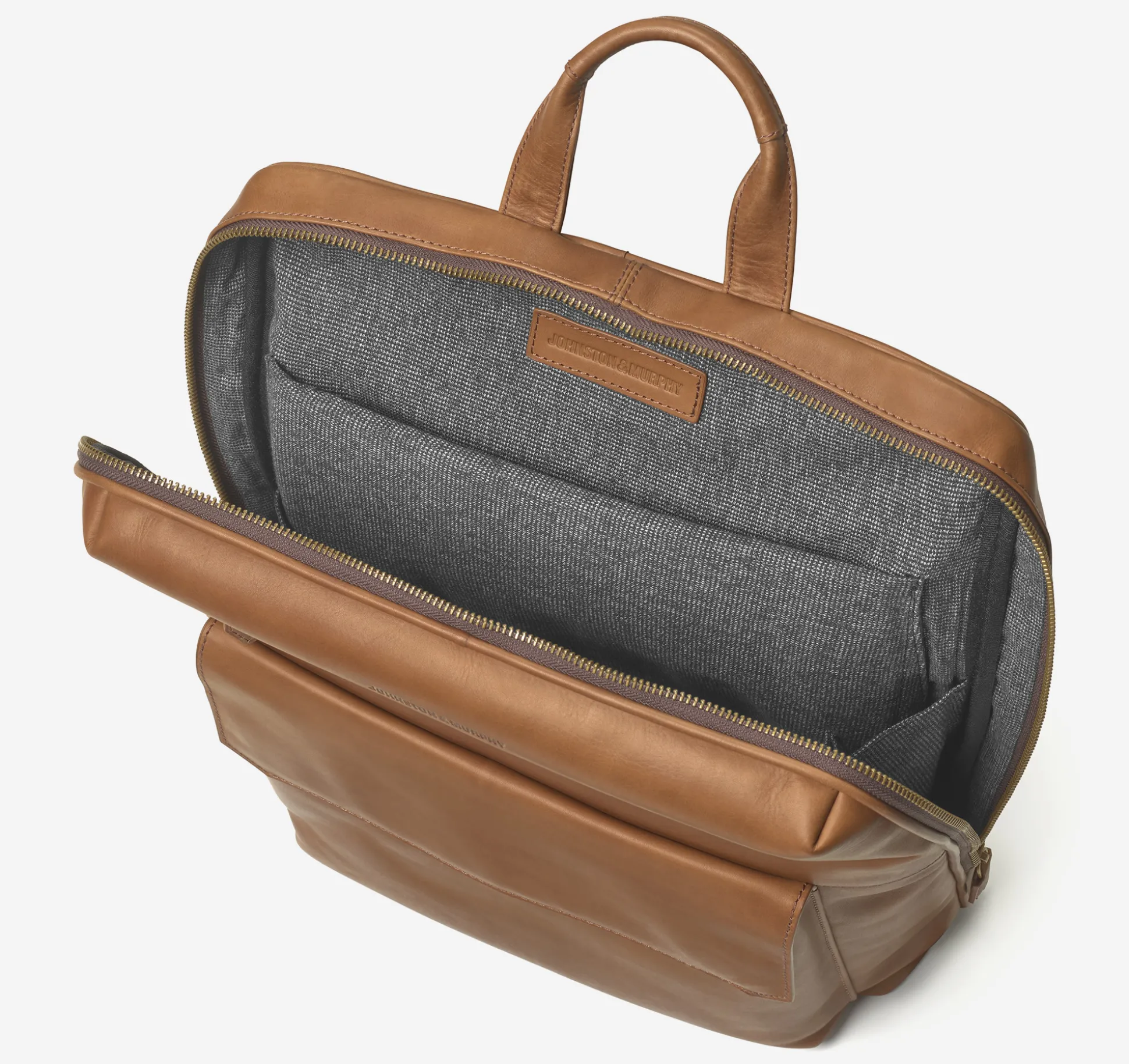 Backpacks & Briefcases | Backpacks & Briefcases^Johnston & Murphy Rhodes Commuter Backpack TanFullGrain