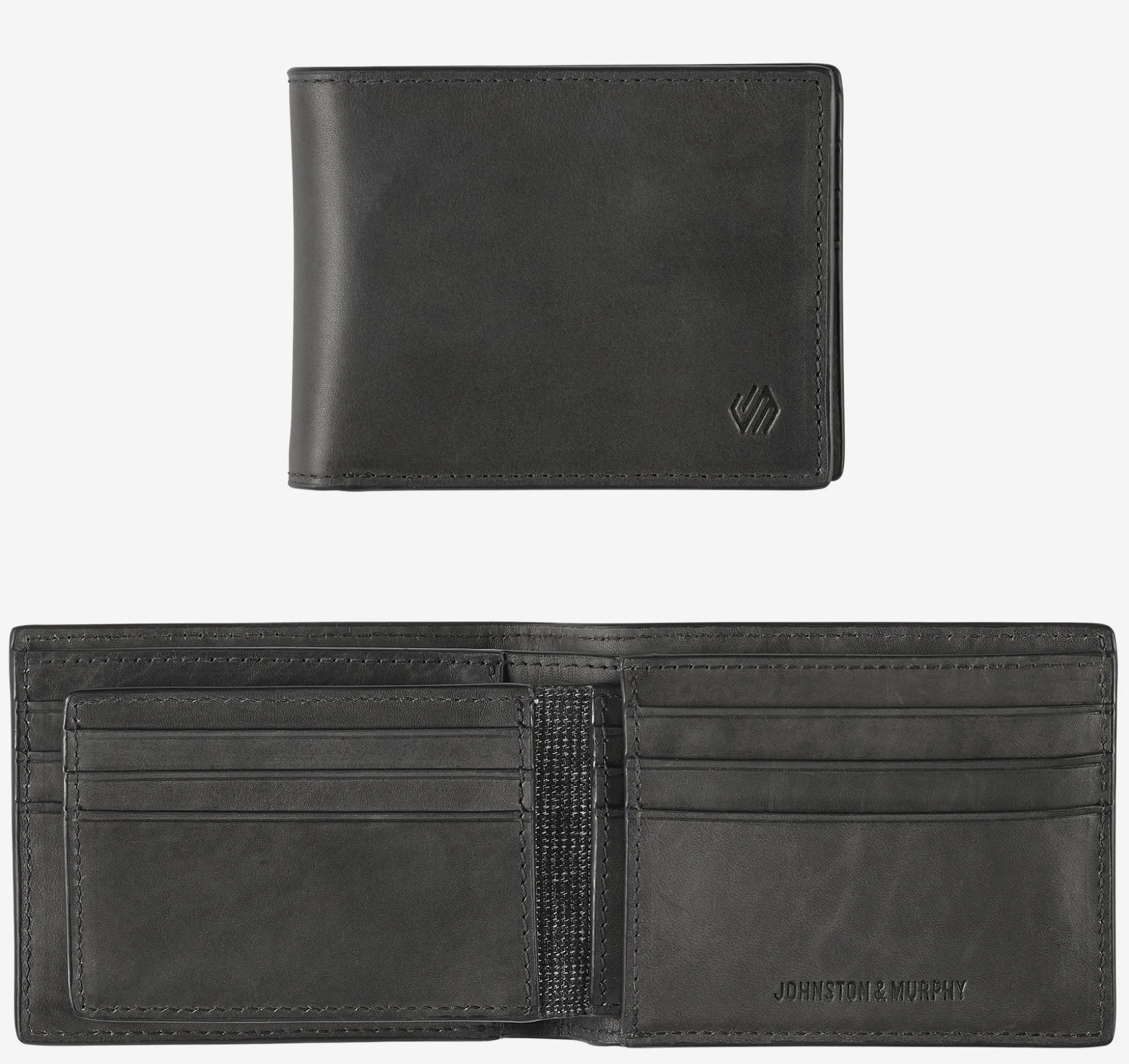 Wallets | Wallets^Johnston & Murphy Rhodes 2-in-1 Billfold Wallet BlackFullGrain