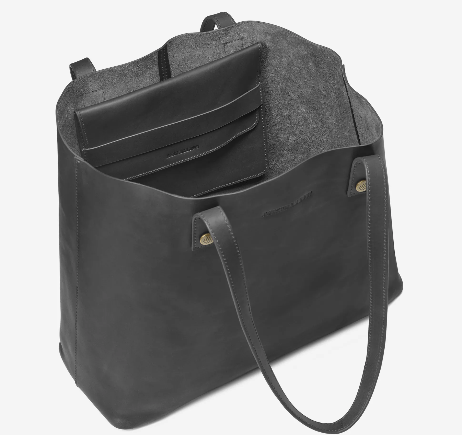 Backpacks & Briefcases | Totes^Johnston & Murphy Rhodes Leather Tote BlackFullGrain