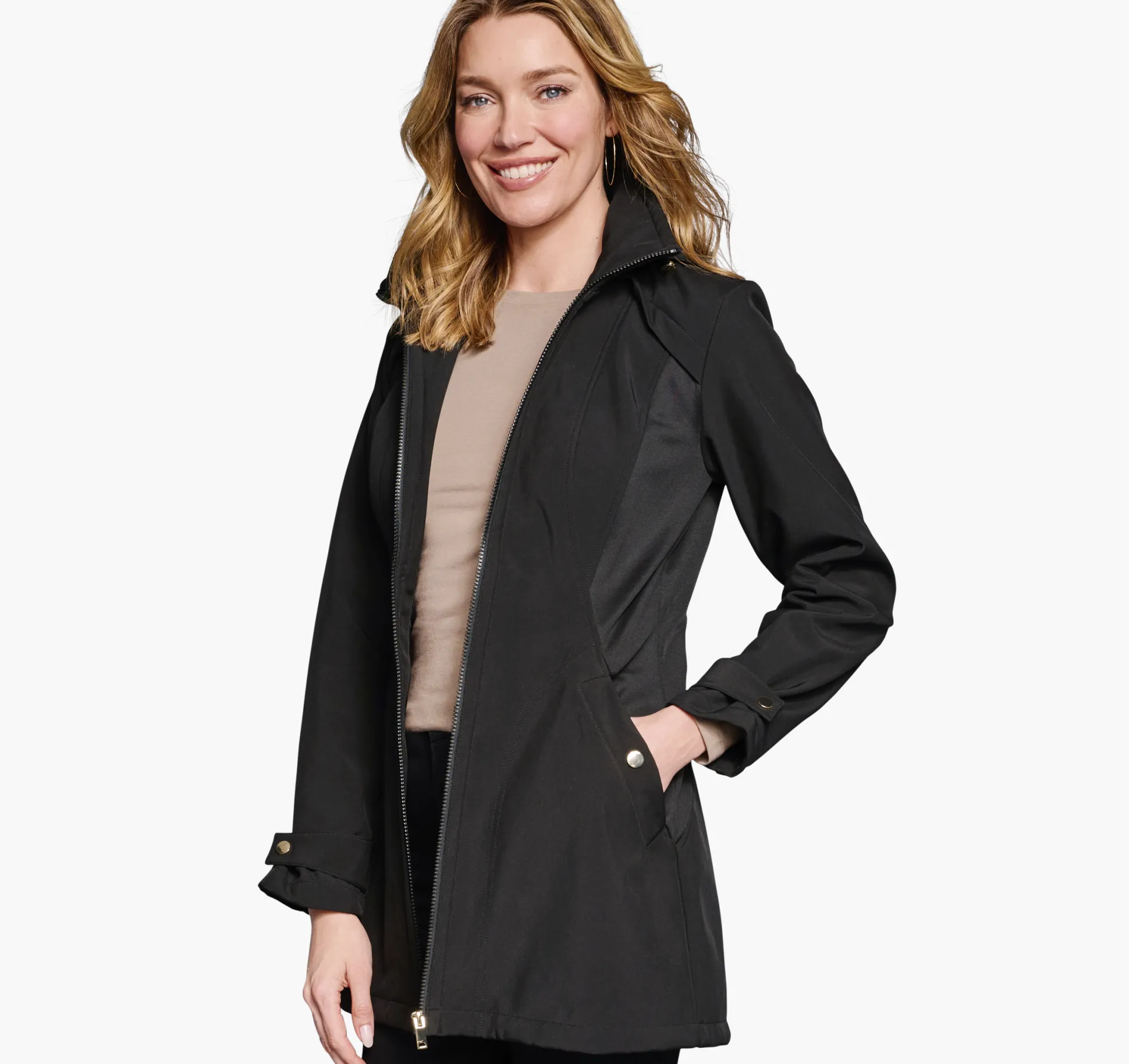 Coats, Jackets & Vests^Johnston & Murphy Softshell Jacket Black