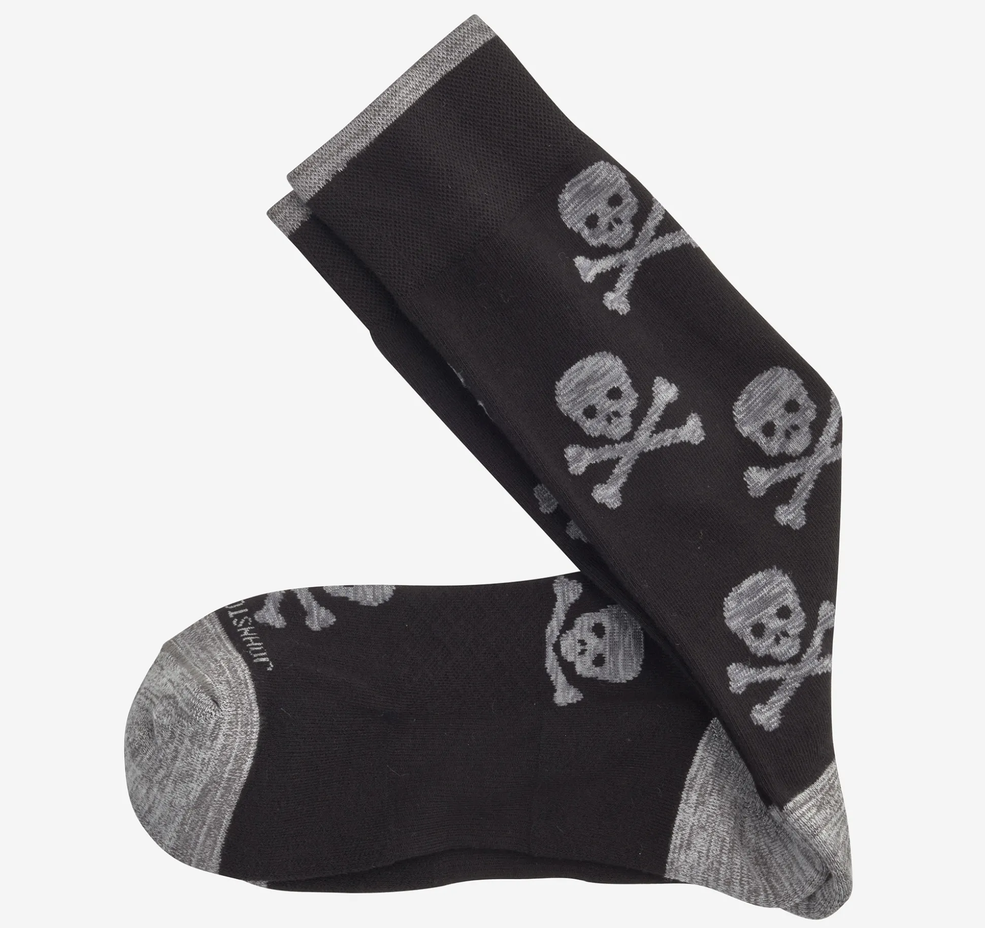 Socks^Johnston & Murphy Space Dye Socks BlackSkull
