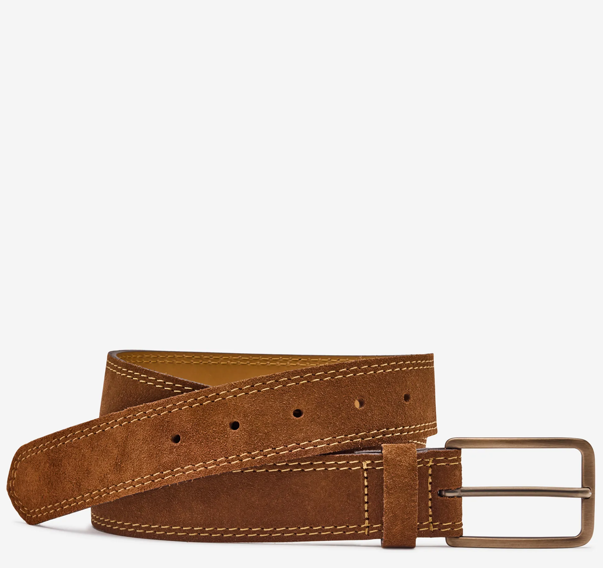 Belts^Johnston & Murphy Suede Belt Snuff