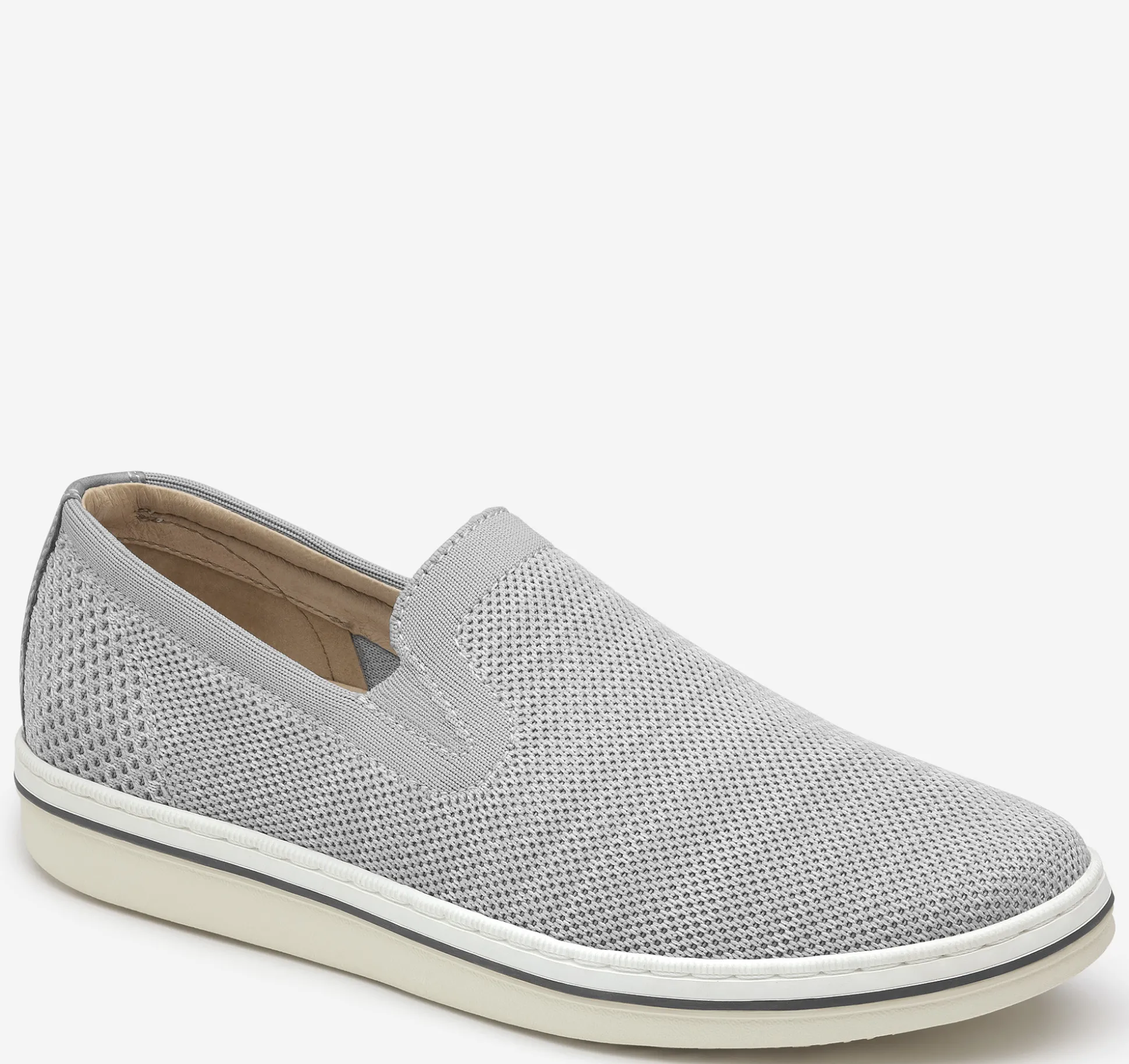 Slip-ons & Loafers^Johnston & Murphy Trenton Knit Slip-On LightGrayKnit