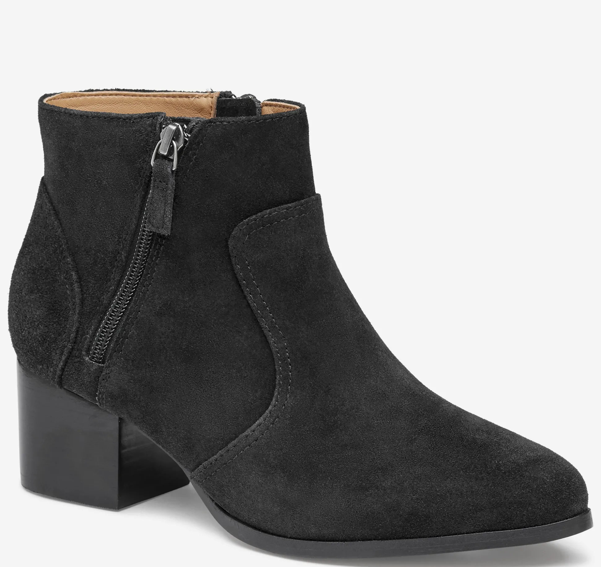 Sale^Johnston & Murphy Trista Double-Zip Bootie BlackSuede