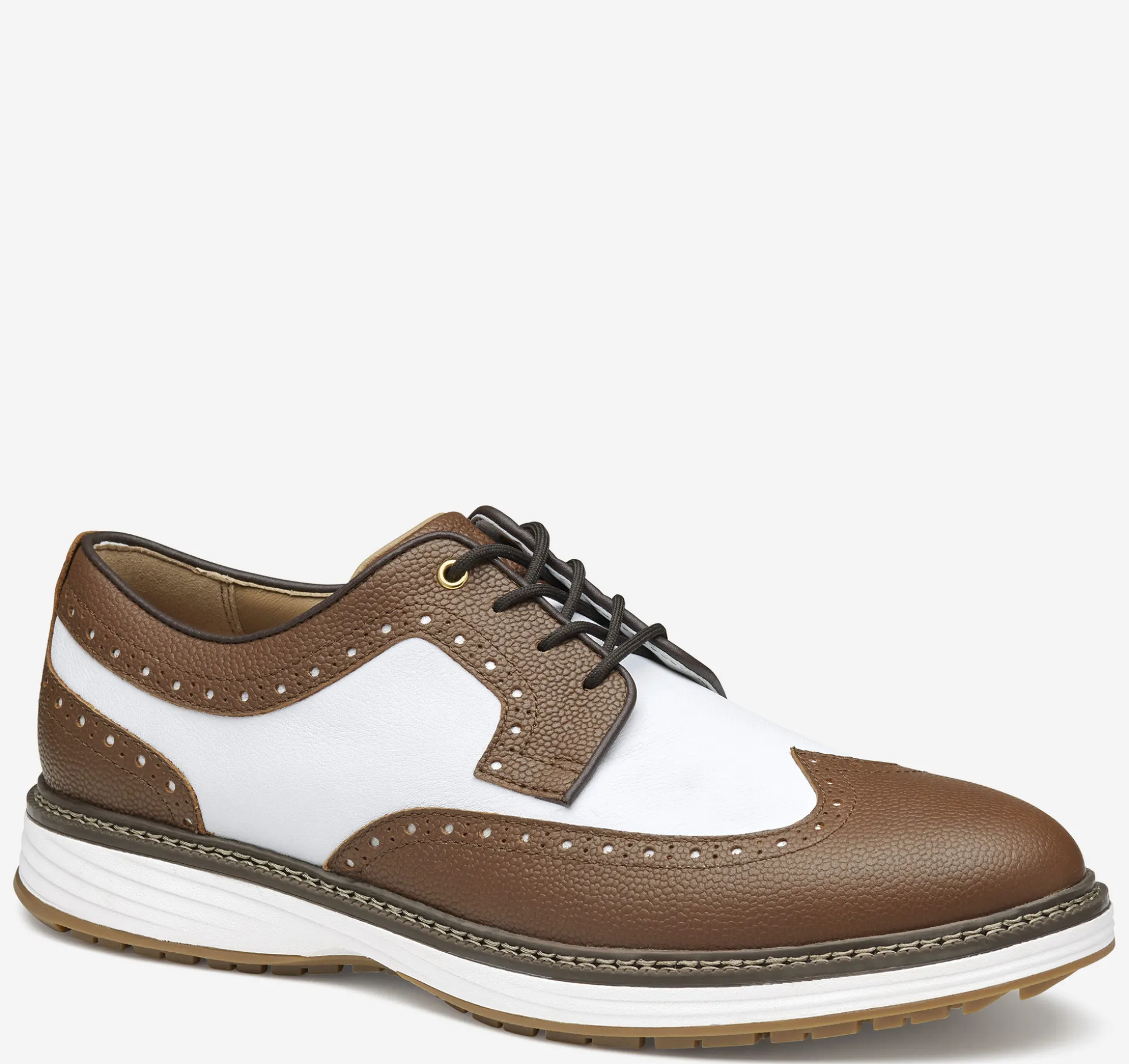 Golf | Lace-ups^Johnston & Murphy Upton GL3 Luxe Hybrid Tan/WhiteWaterproofScotchGrain