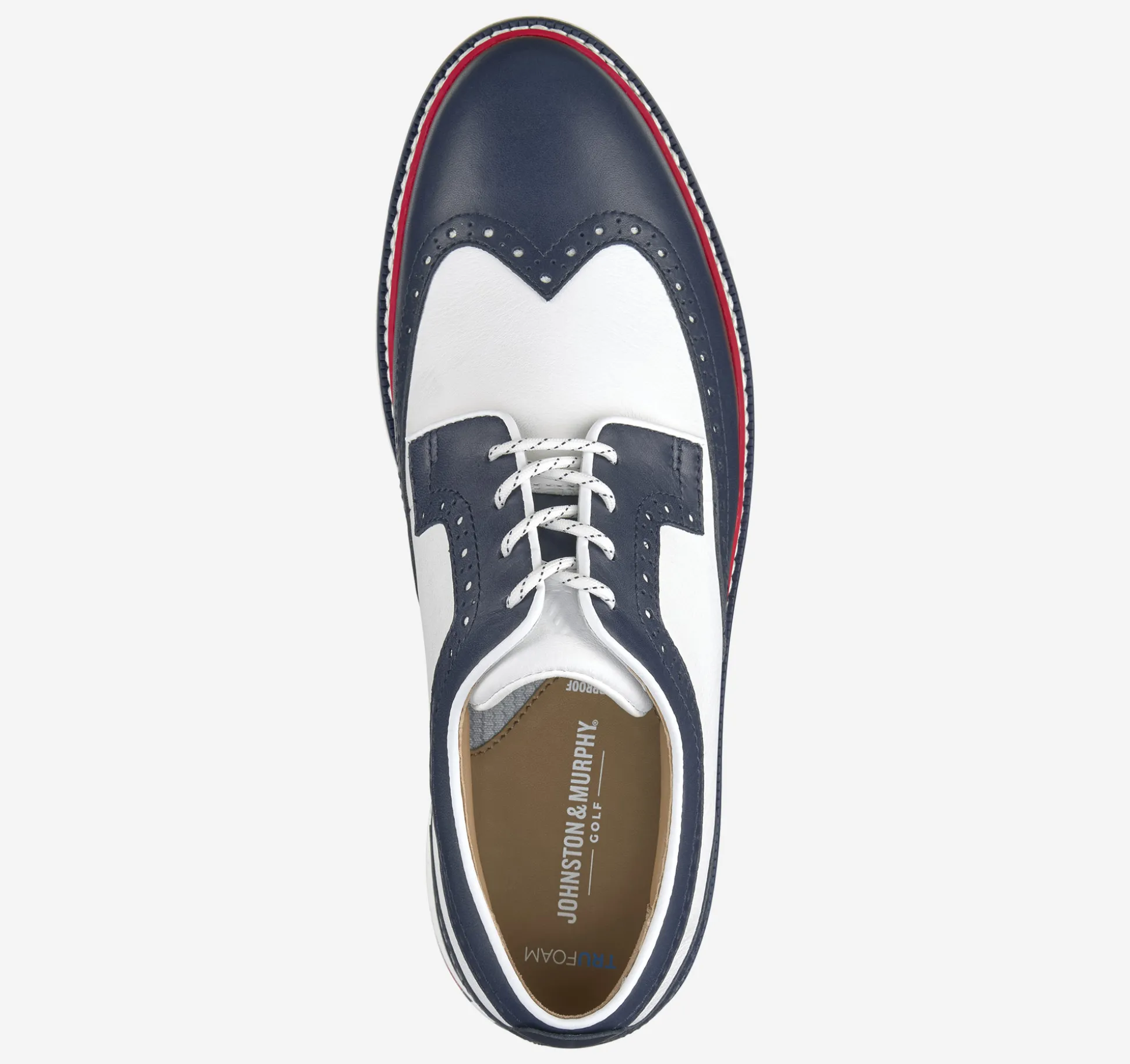 Golf | Lace-ups^Johnston & Murphy Upton GL3 Luxe Hybrid NavyWaterproofFullGrain/WhiteTumbledFullGrain