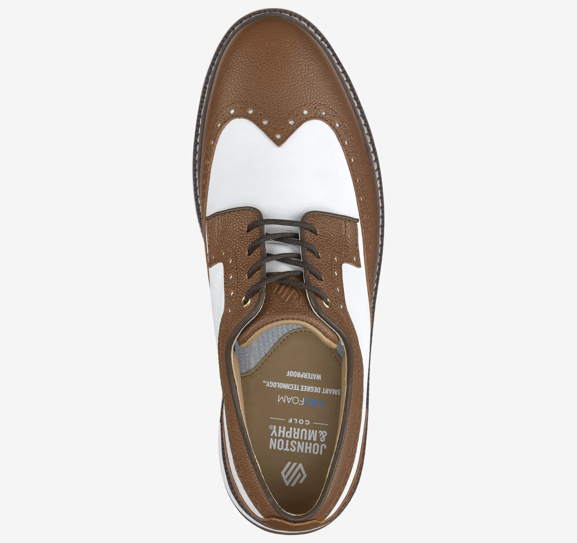 Golf | Lace-ups^Johnston & Murphy Upton GL3 Luxe Hybrid Tan/WhiteWaterproofScotchGrain