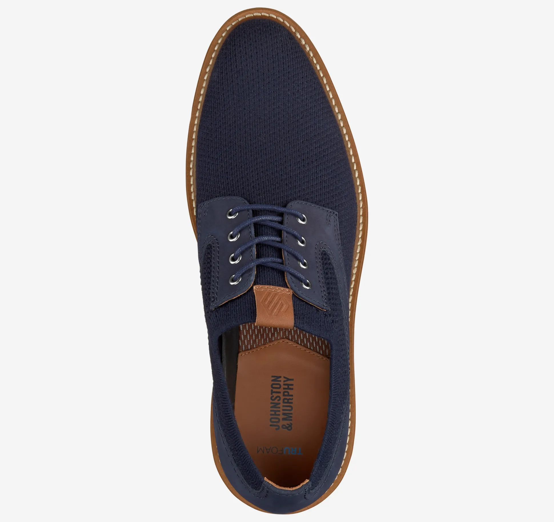 Lace-ups^Johnston & Murphy Upton Knit Plain Toe NavyKnit