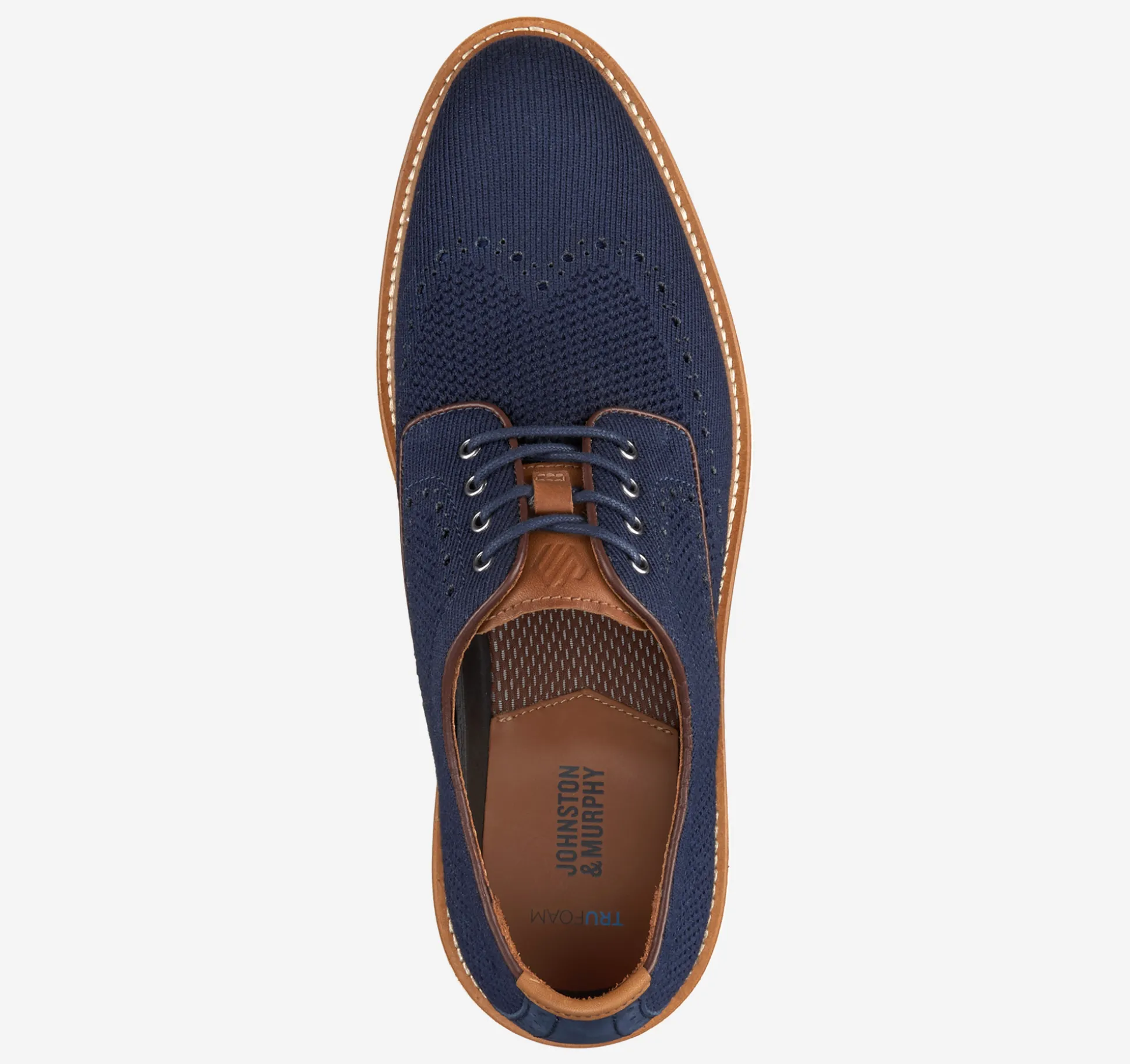 Lace-ups^Johnston & Murphy Upton Knit Wingtip NavyKnit
