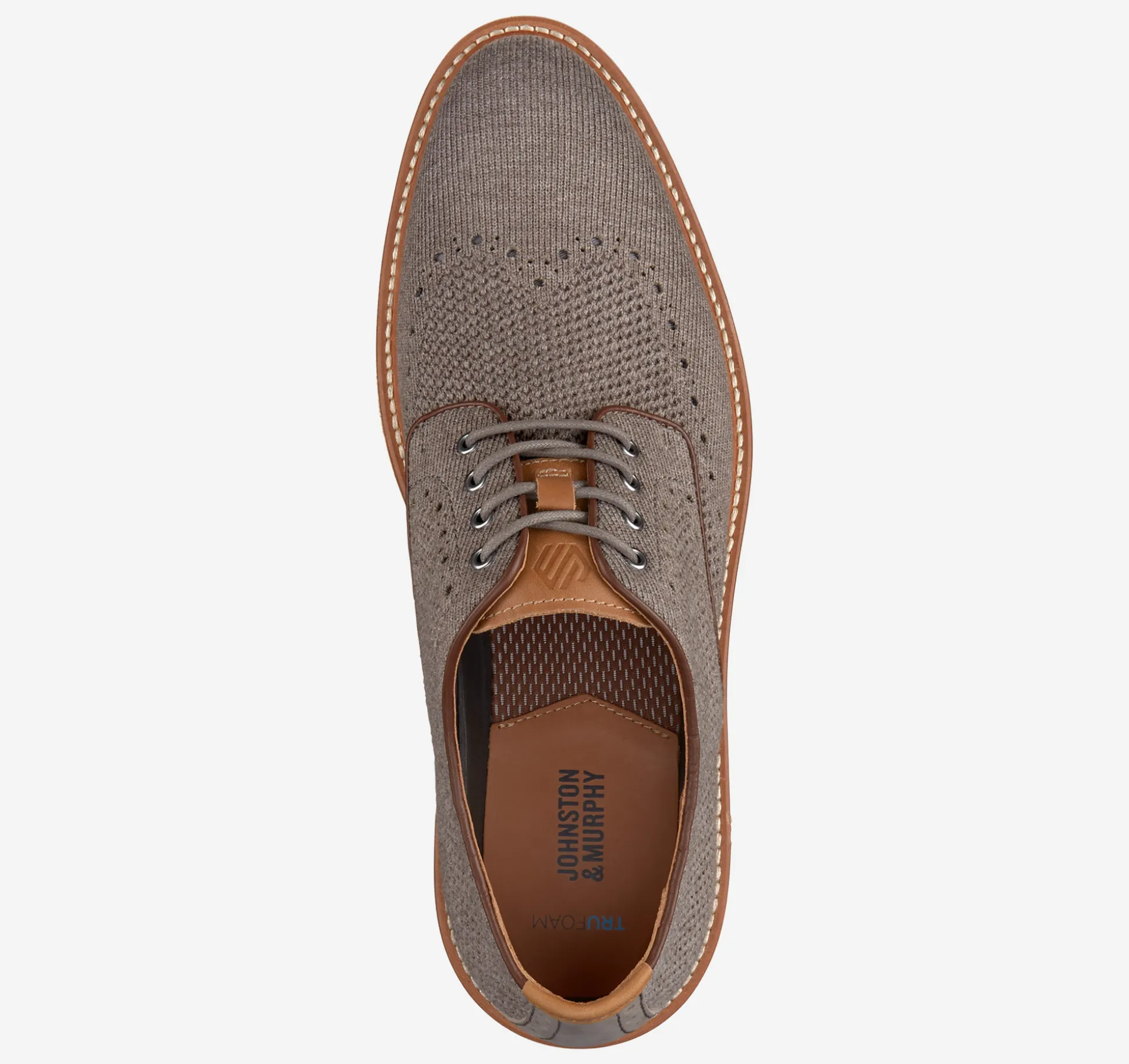 Lace-ups^Johnston & Murphy Upton Knit Wingtip GrayKnit