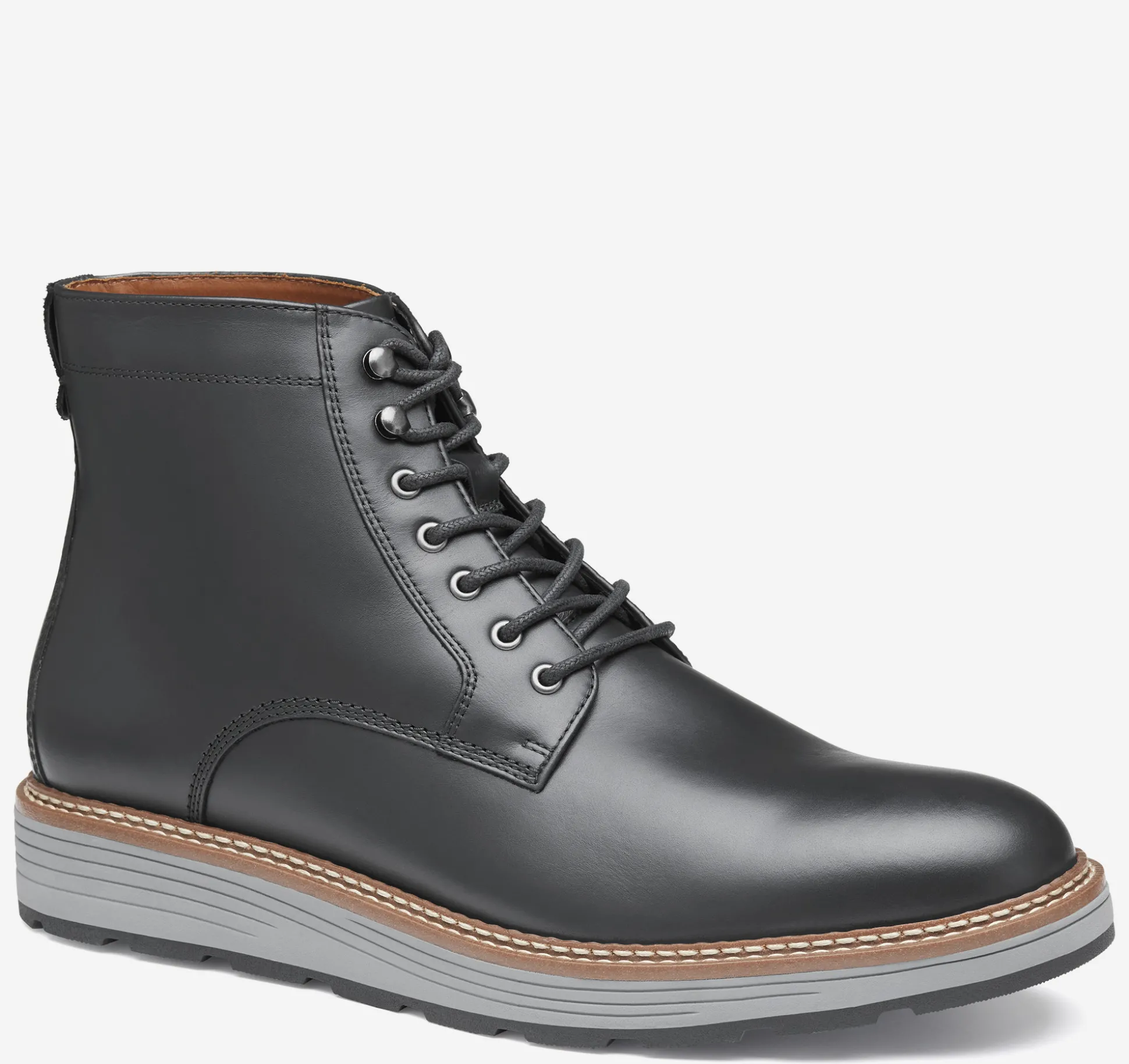 Boots | Lace-ups^Johnston & Murphy Upton Lug Plain Toe Boot BlackWaterproofFullGrain