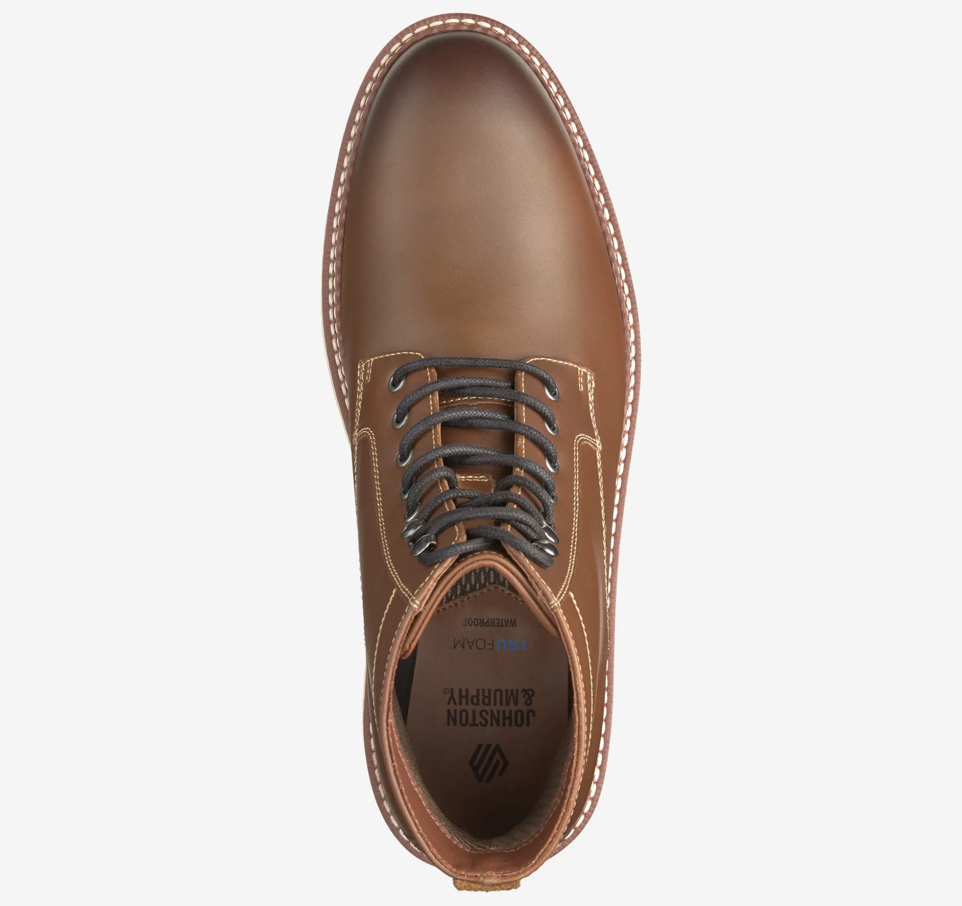 Boots | Lace-ups^Johnston & Murphy Upton Lug Plain Toe Boot DarkTanWaterproofFullGrain
