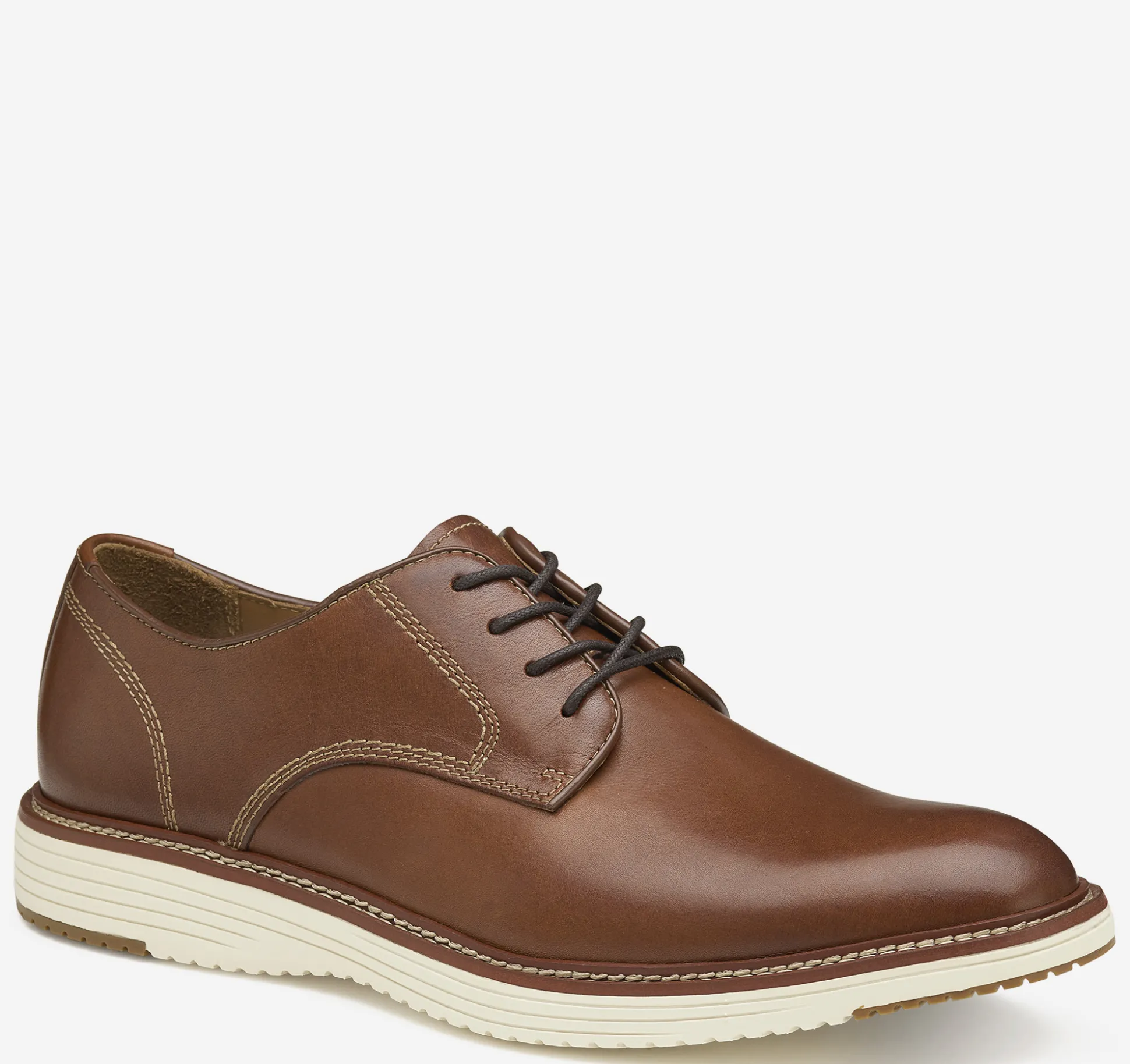 Lace-ups^Johnston & Murphy Upton Plain Toe TanFullGrain