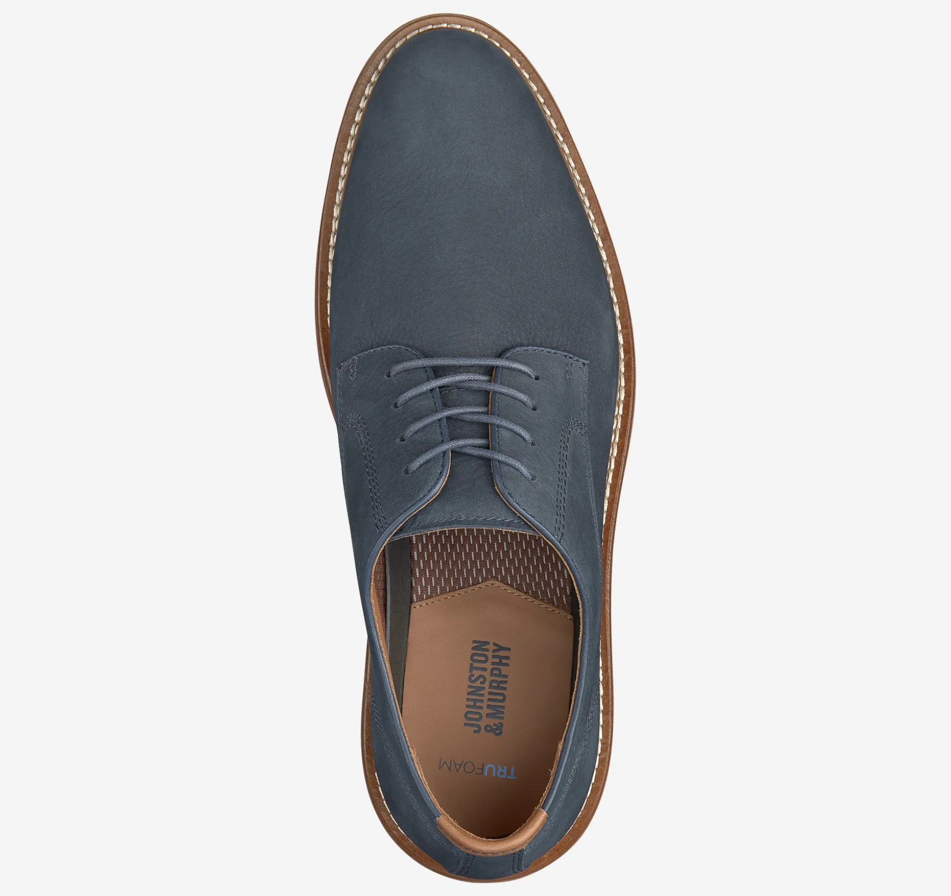 New Arrivals | Lace-ups^Johnston & Murphy Upton Plain Toe NavyNubuck