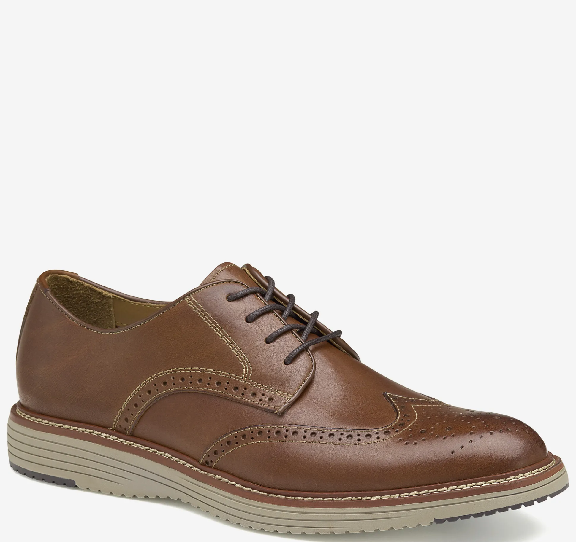 Lace-ups^Johnston & Murphy Upton Wingtip TanFullGrain