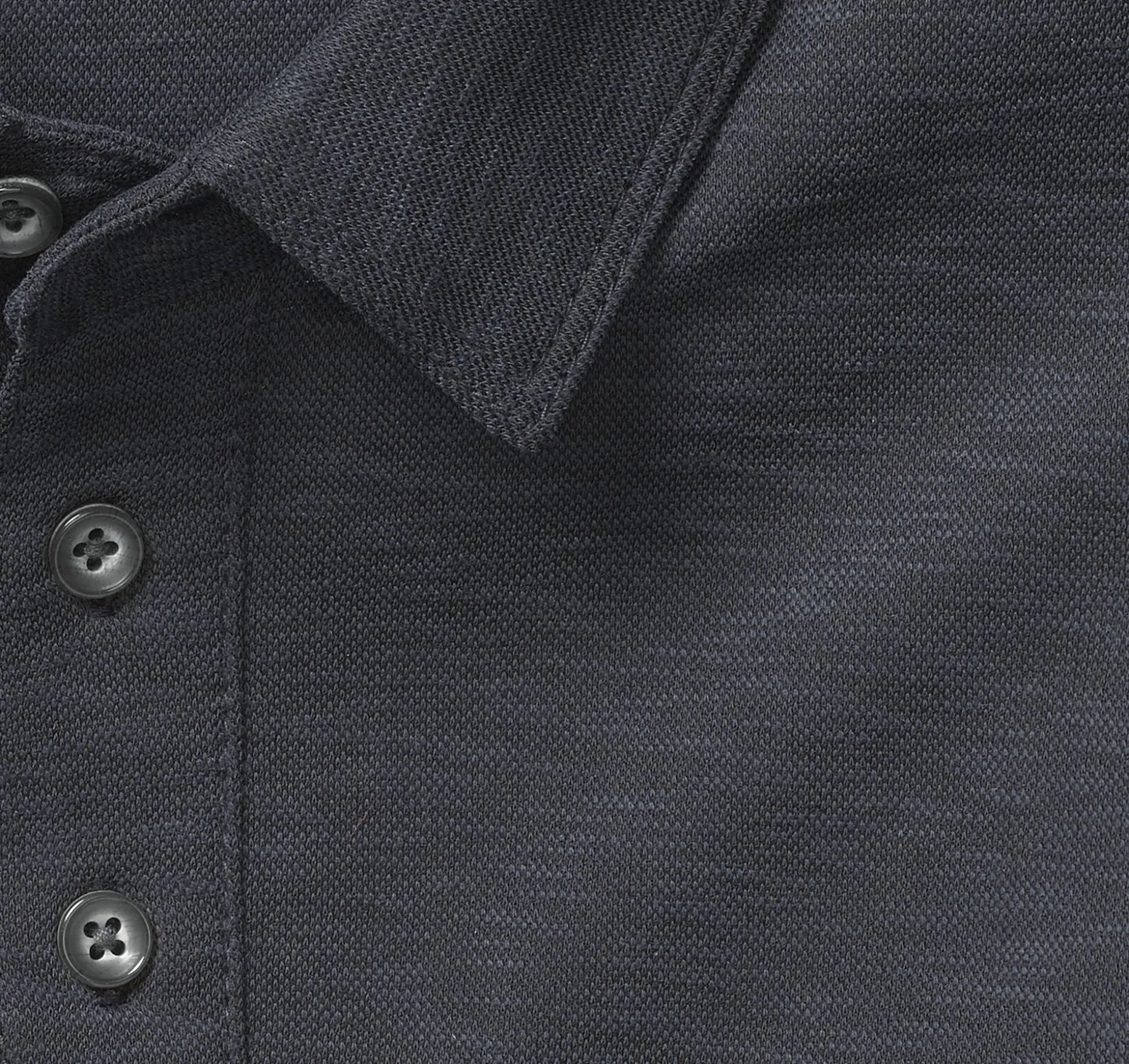Polos & Tees^Johnston & Murphy Vintage Slub Polo Black