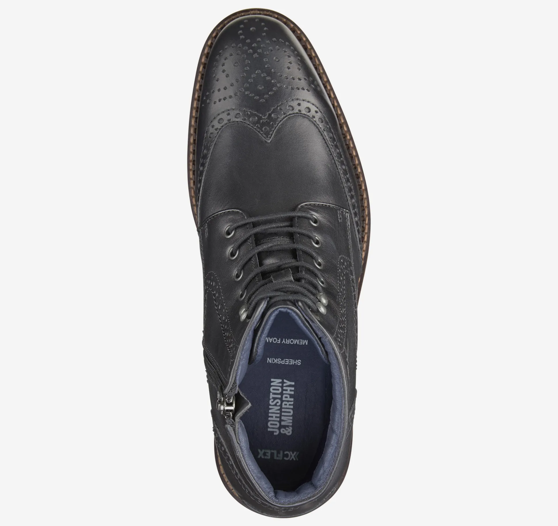 Dress Shoes | Boots^Johnston & Murphy XC Flex® Connelly Wingtip Boot BlackFullGrain