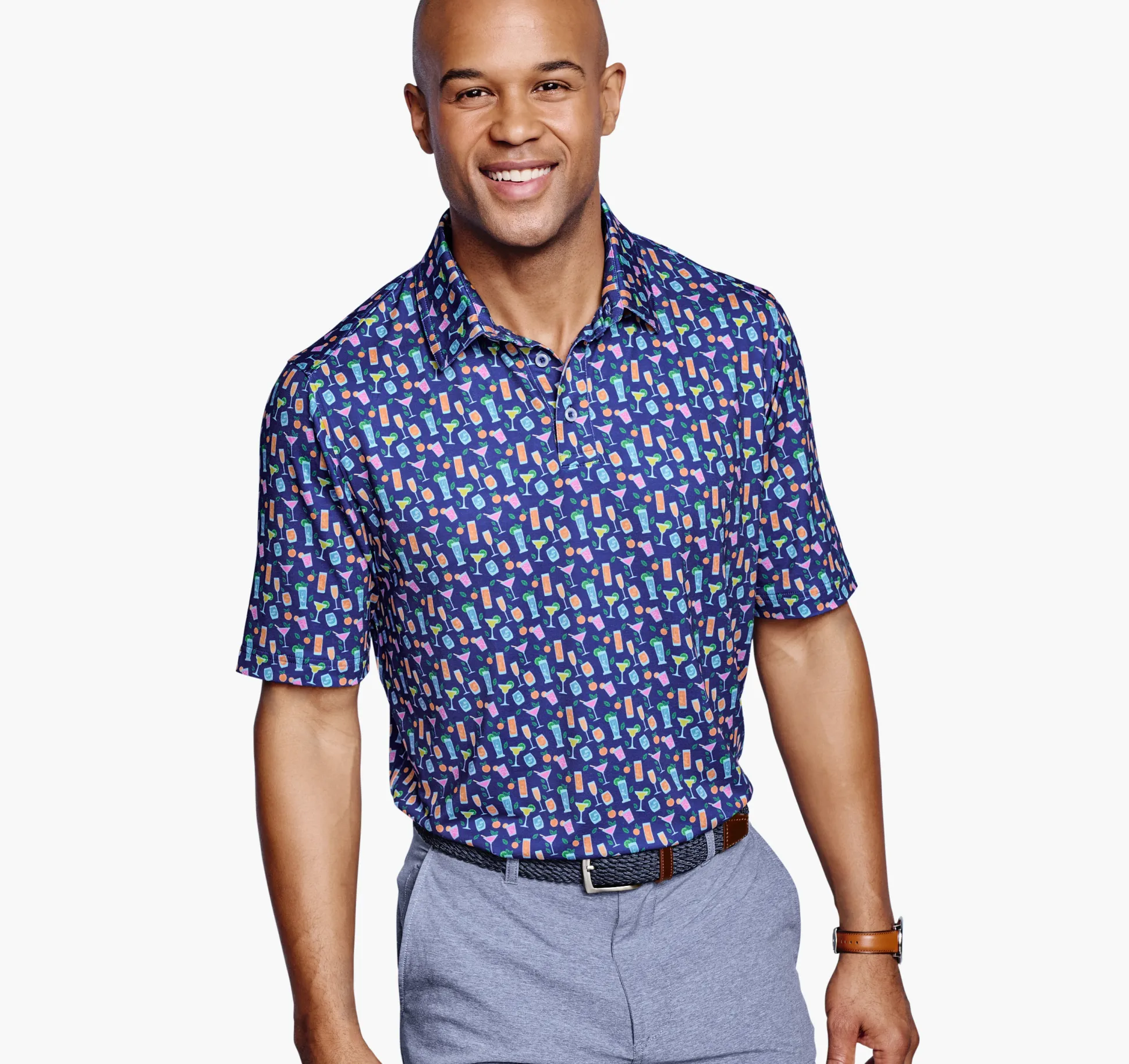 Golf | Polos & Tees^Johnston & Murphy XC4® Performance Polo NavyCocktail