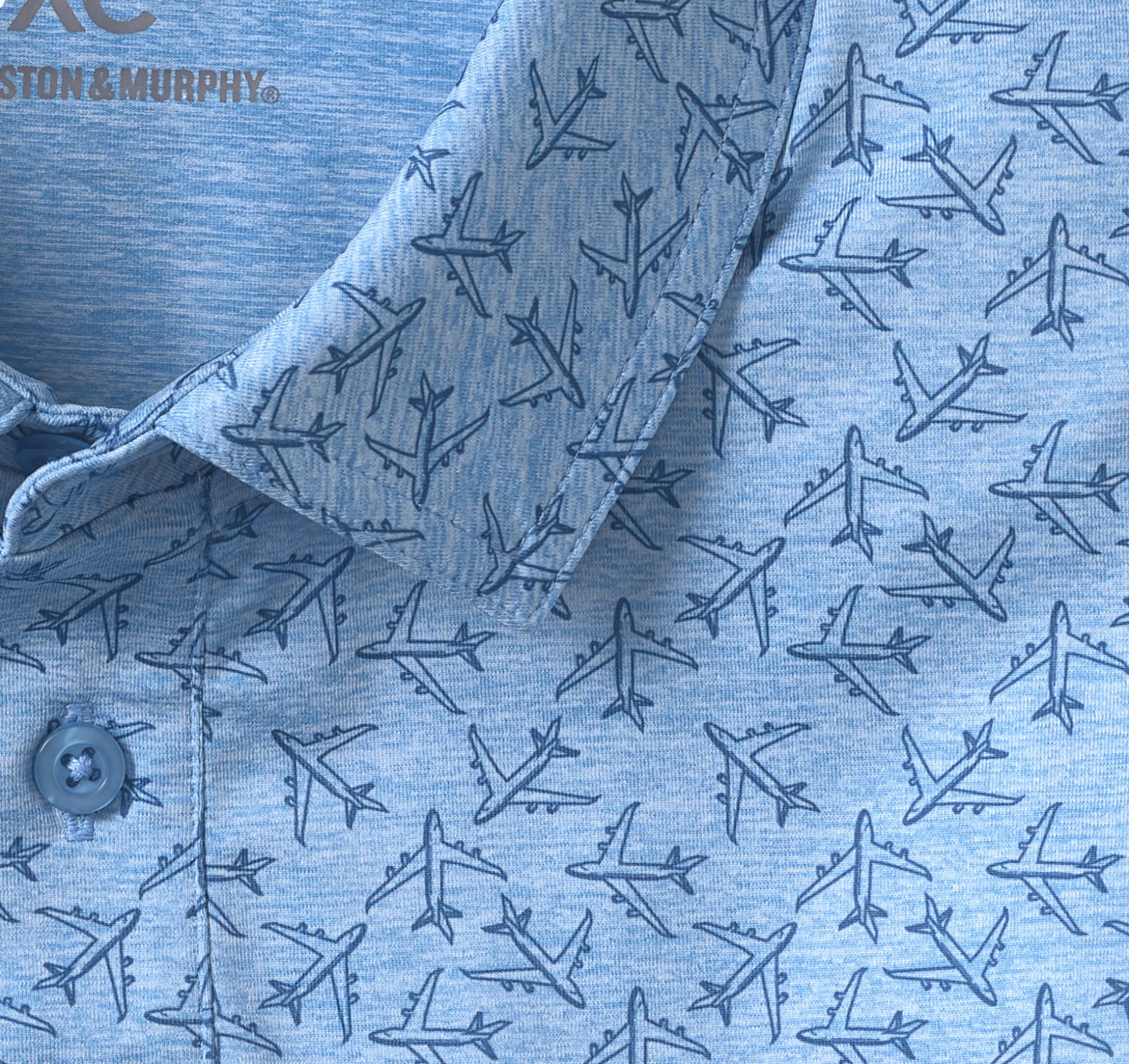 Golf | Polos & Tees^Johnston & Murphy XC4® Performance Polo BlueTonalAirplane