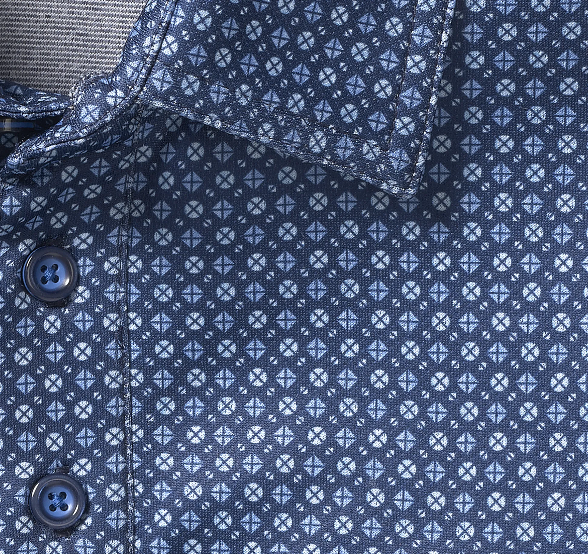 Golf | Polos & Tees^Johnston & Murphy XC4® Performance Polo NavyGeo