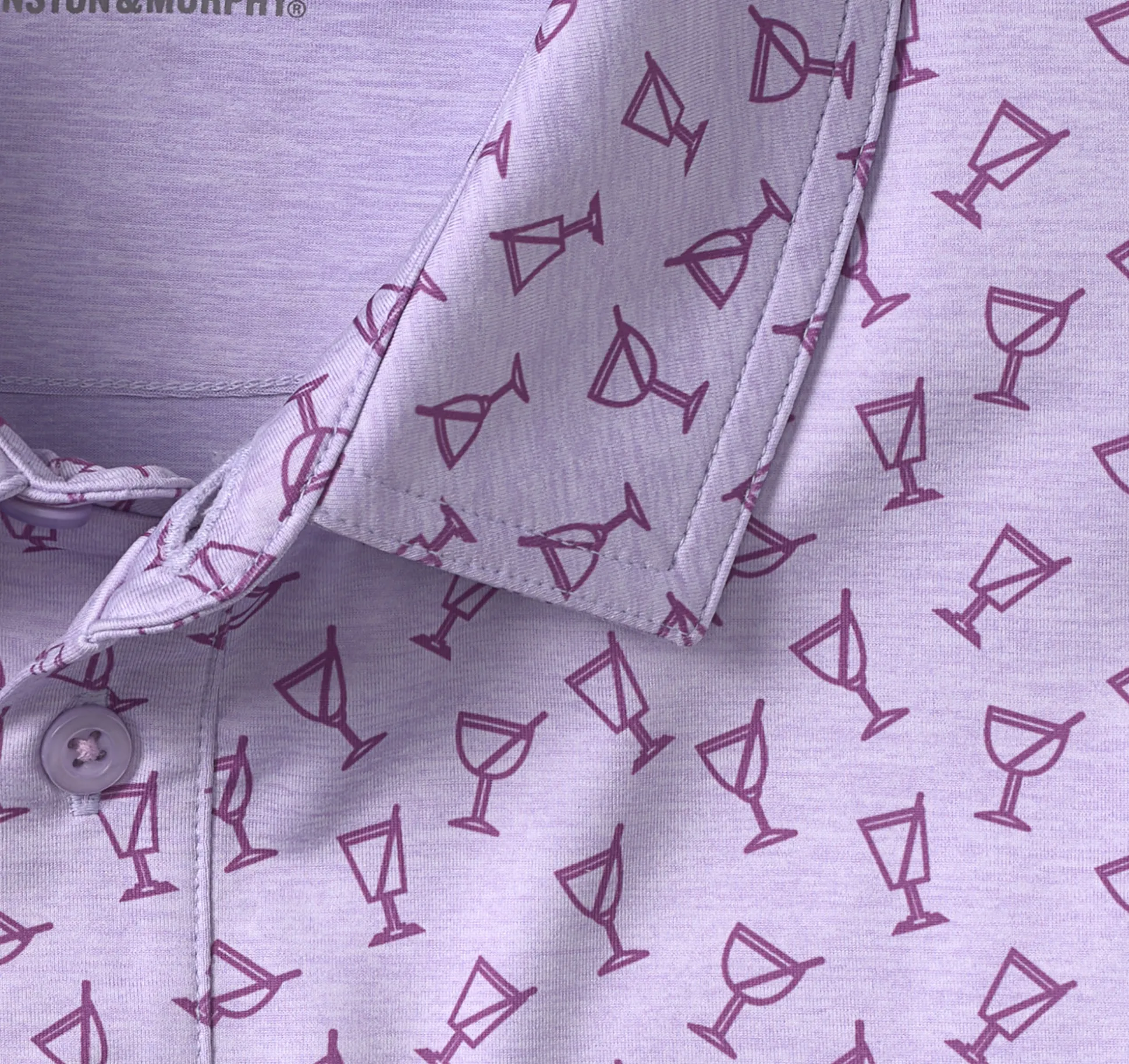 Golf | Polos & Tees^Johnston & Murphy XC4® Performance Polo LavenderTonalCocktail